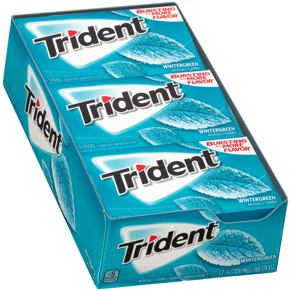 Trident Gum, Sugar Free, Swedish Fish Berry + Lemon 14 Ea, Chewing Gum