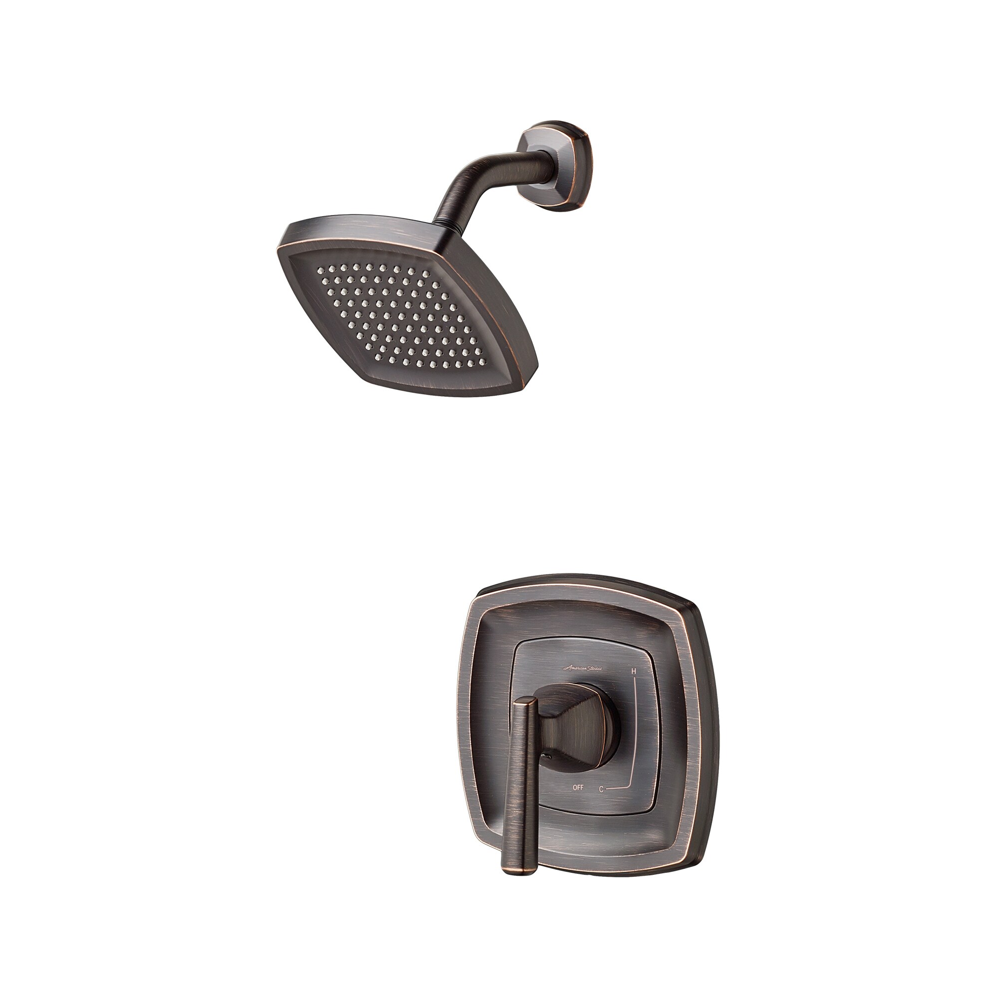 Legacy Bronze Wall Mounted Shower Trim Kit with Jet