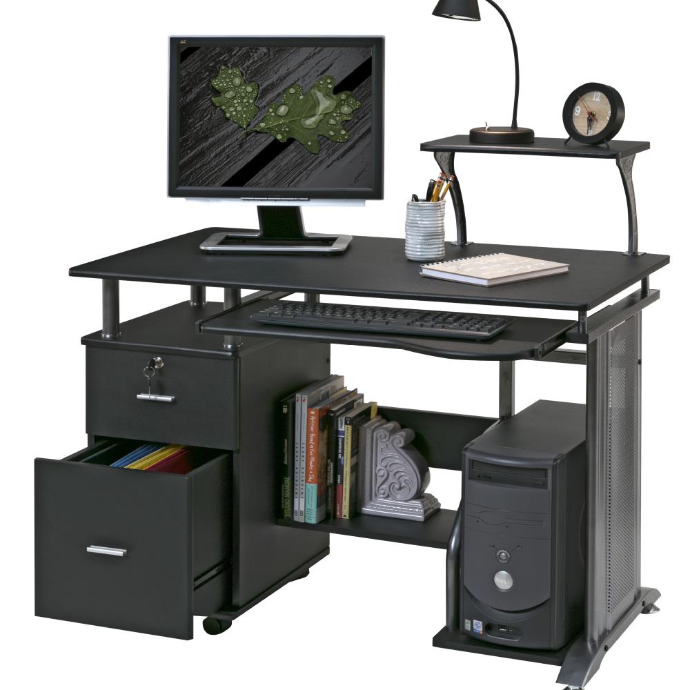 Modern Computer Desk w/ Storage - Caravana Furniture