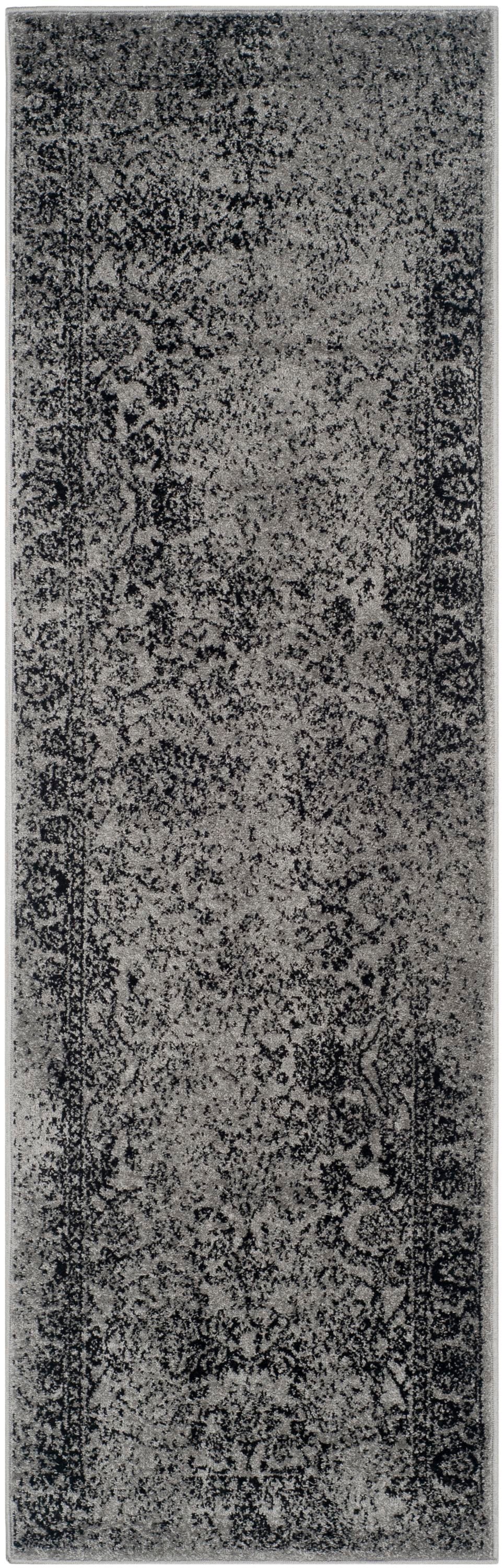 Safavieh ADR109B-222 Adirondack Kashan 2 x 22 (ft) Loomed Polypropylene Gray/Black Rectangular Indoor Distressed/Overdyed Vintage Runner rug