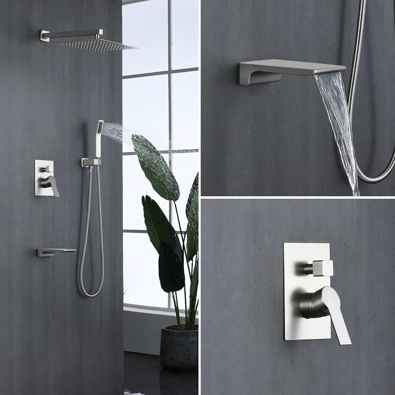 Cobbe SSF0212N Showerhead-Bar-Panels - View #2
