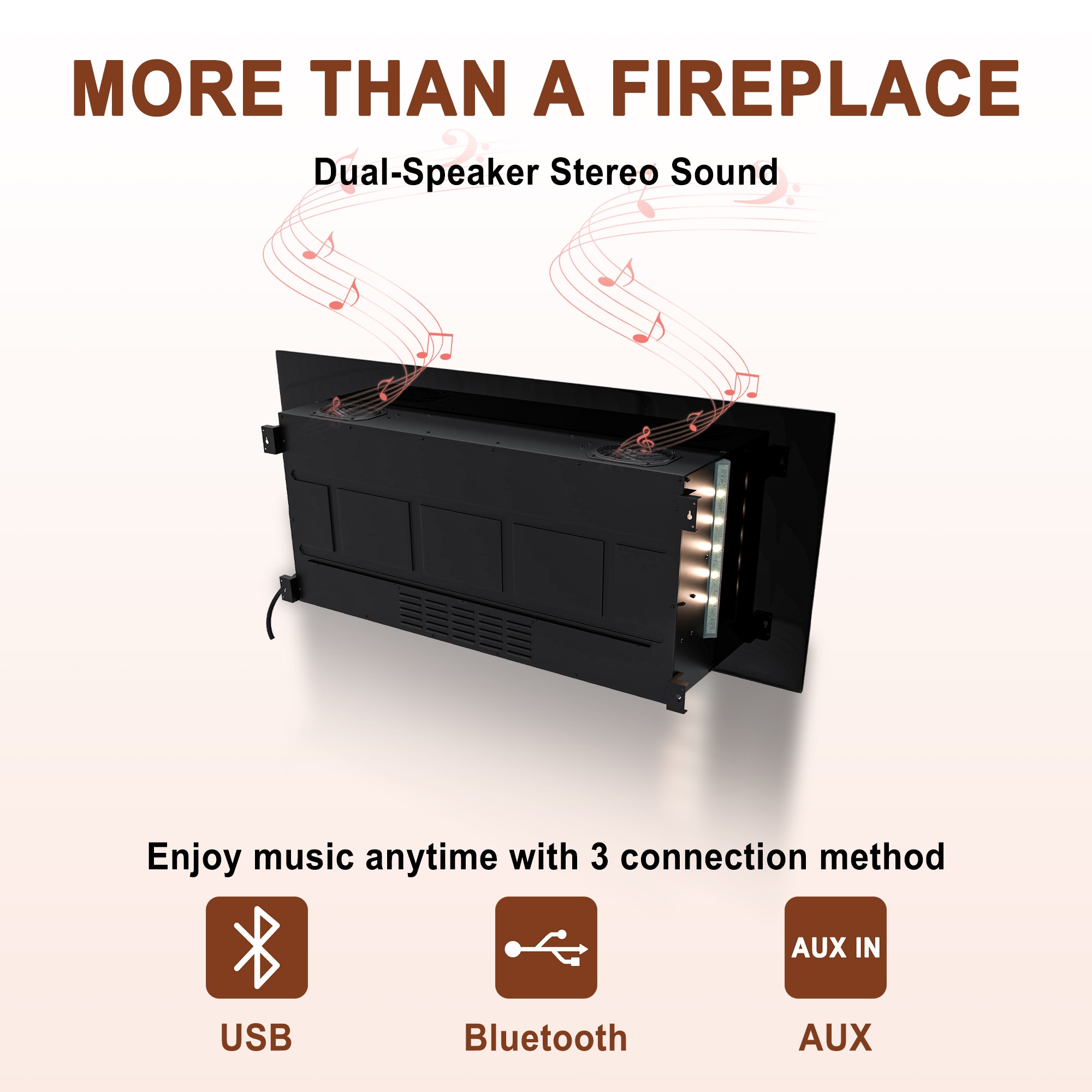 Mondawe WF-ZHX-BS-42 Electric-Fireplaces - View #8