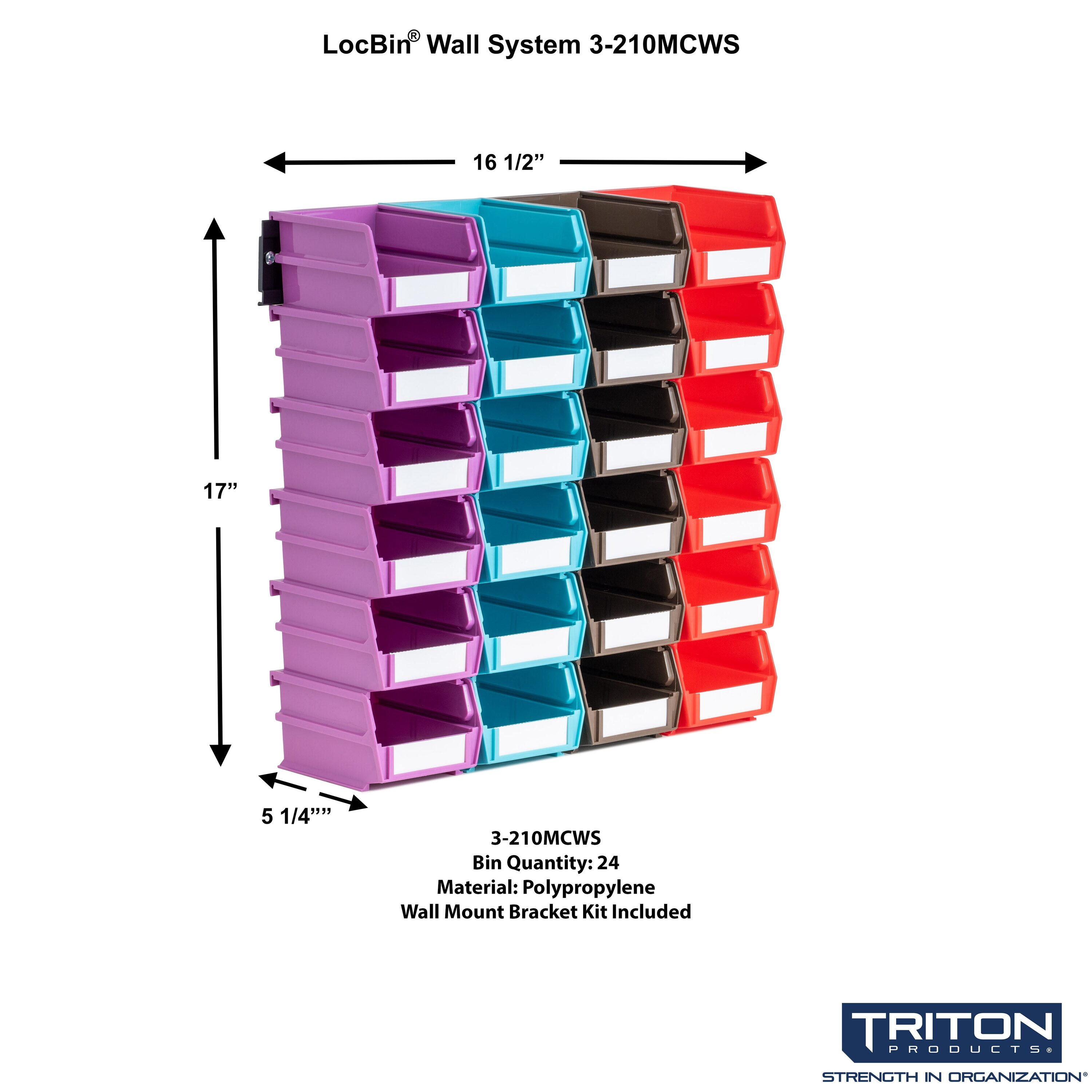 Triton Products 3-210MCWS Bins-Baskets - View #2
