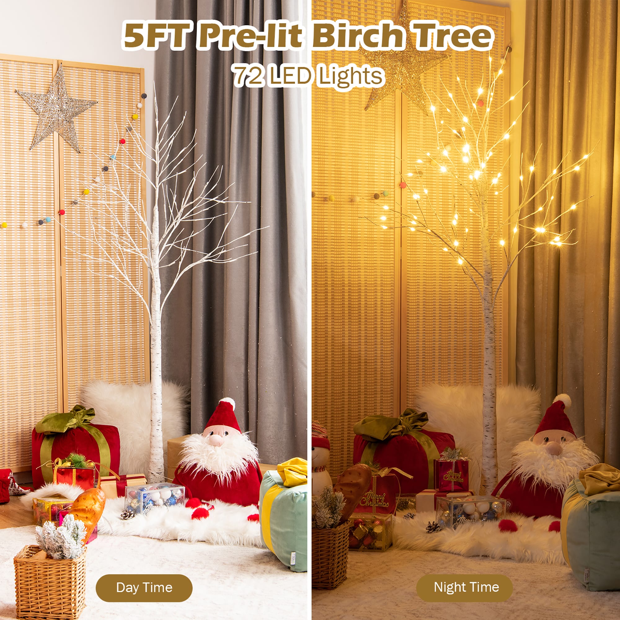 Costway CM23468US Artificial-Christmas-Trees - View #4