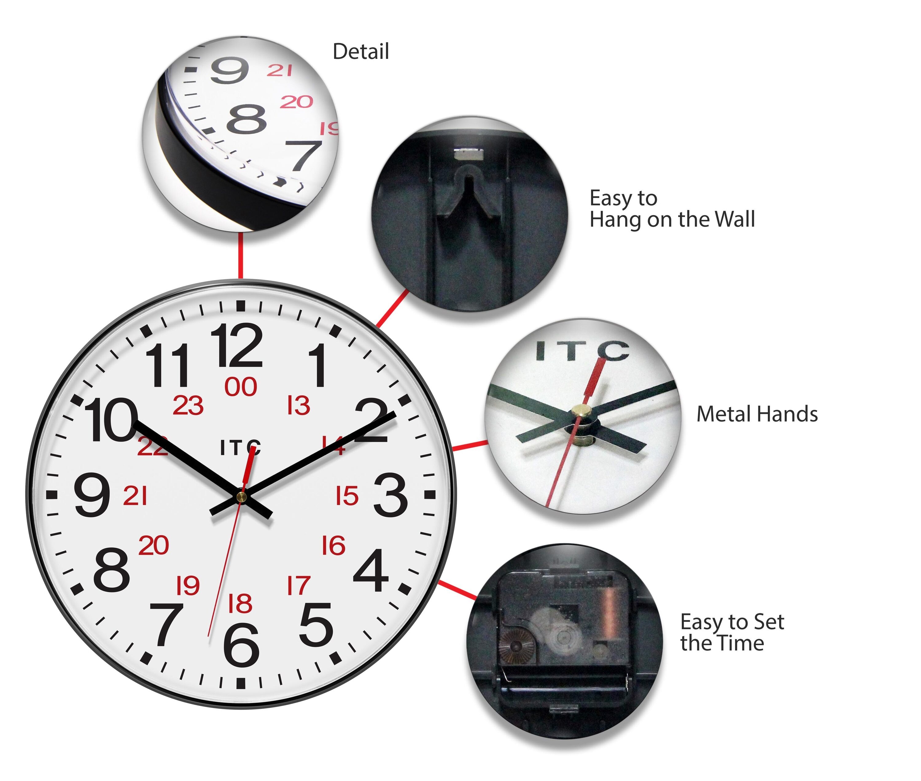 Infinity Instruments 90/1224-1 Indoor-Outdoor-Clocks - View #4