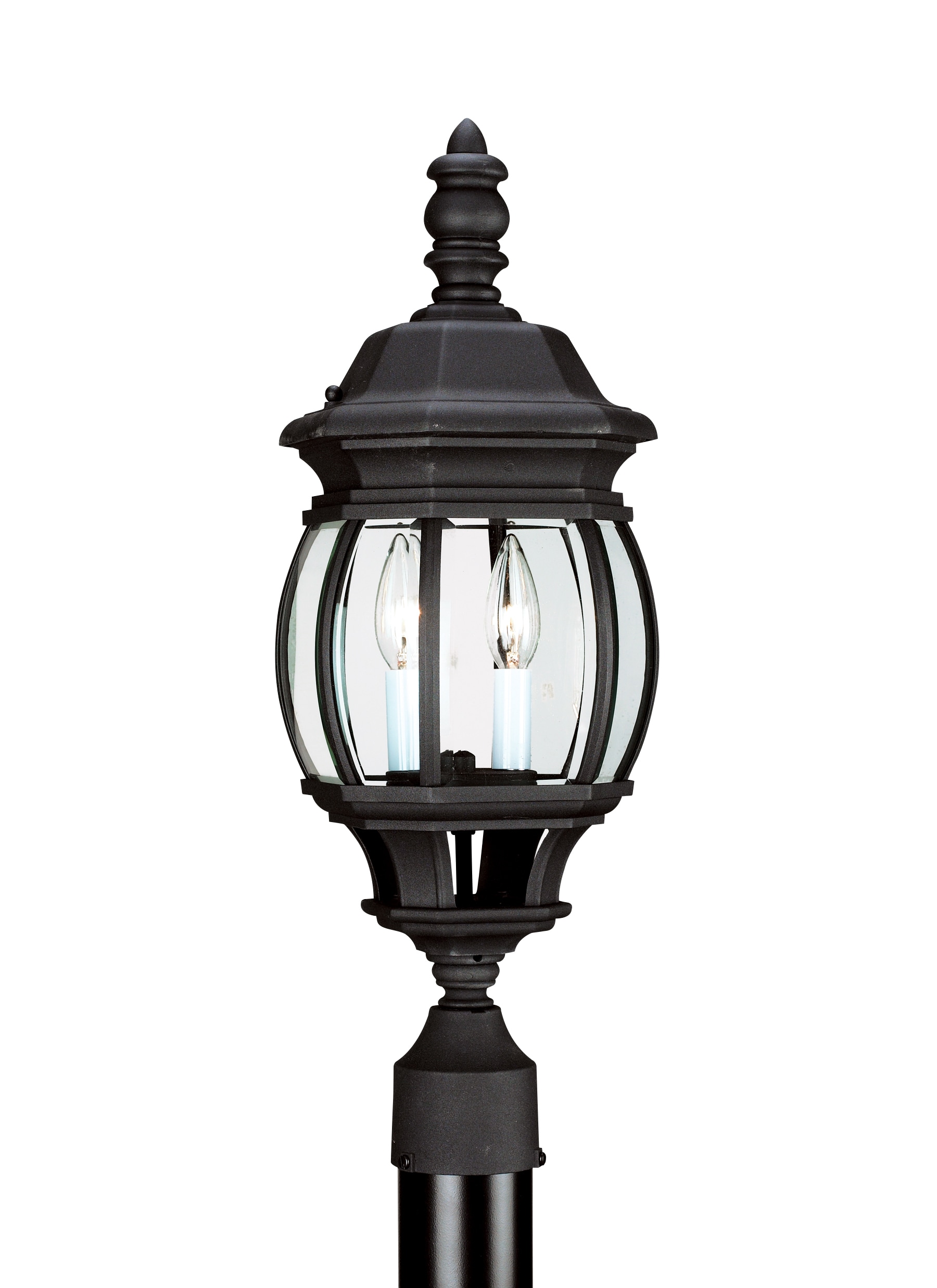 Generation Lighting 82200-12 Wynfield 23.0000-Inches H Black Hardwired Incandescent Post light