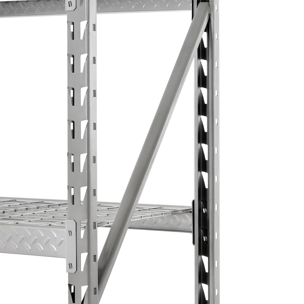 Sandusky Muscle Rack Steel Heavy Duty 4-Tier Utility Shelving Unit (77 ...