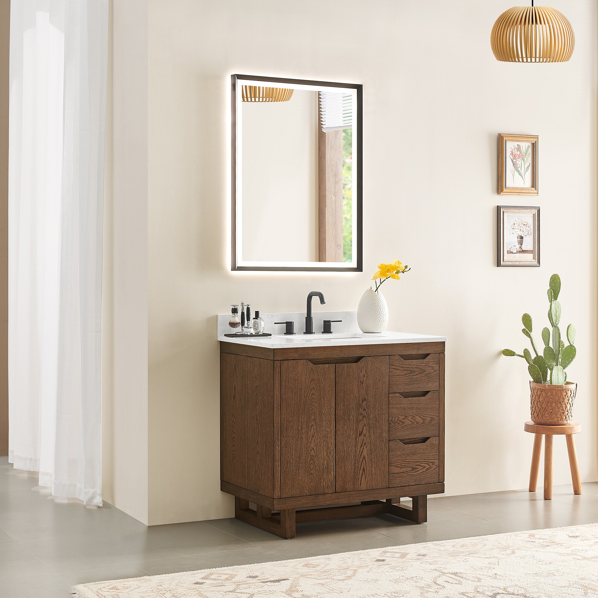 Altair 573036-BK-GW Bath-Vanity-Combo - View #3