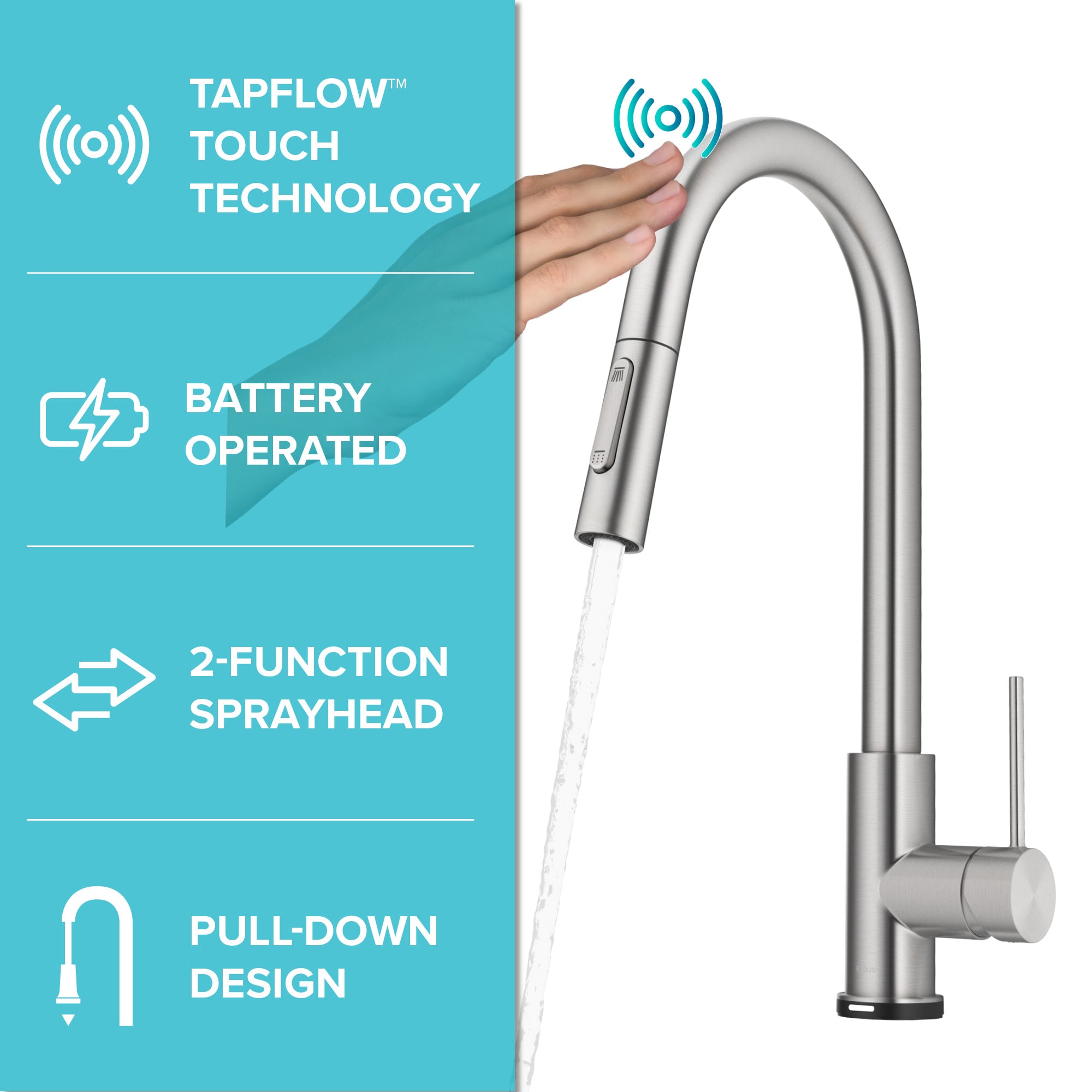 Kraus KTF-3104SFS Kitchen-Faucets - View #3