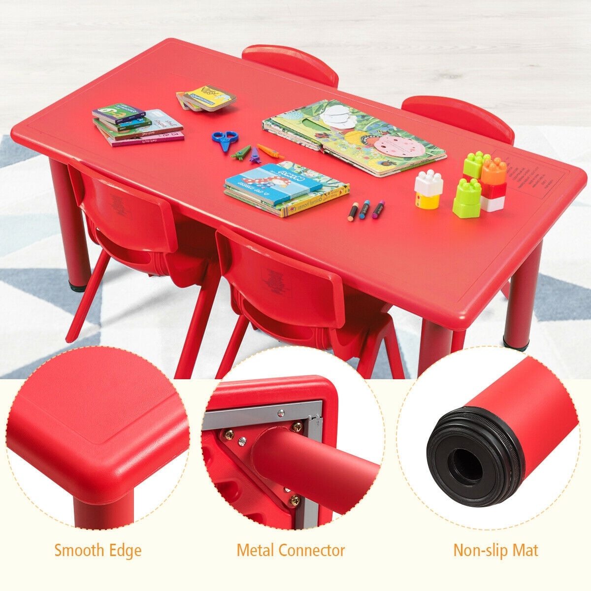 CASAINC WF-HYSN-64567RE Kids-Play-Tables - View #7