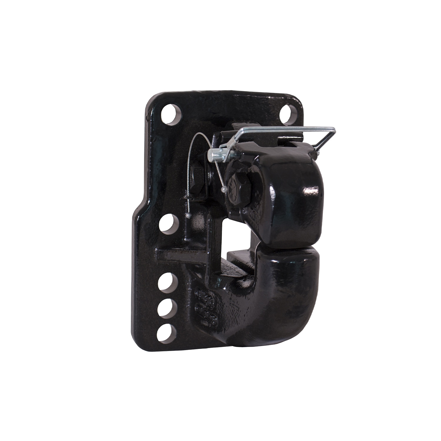 Buyers Products PH55 Heavy Duty Black Cast Steel Pintle Hook for Trailer Truck Hardware - 1-in Size