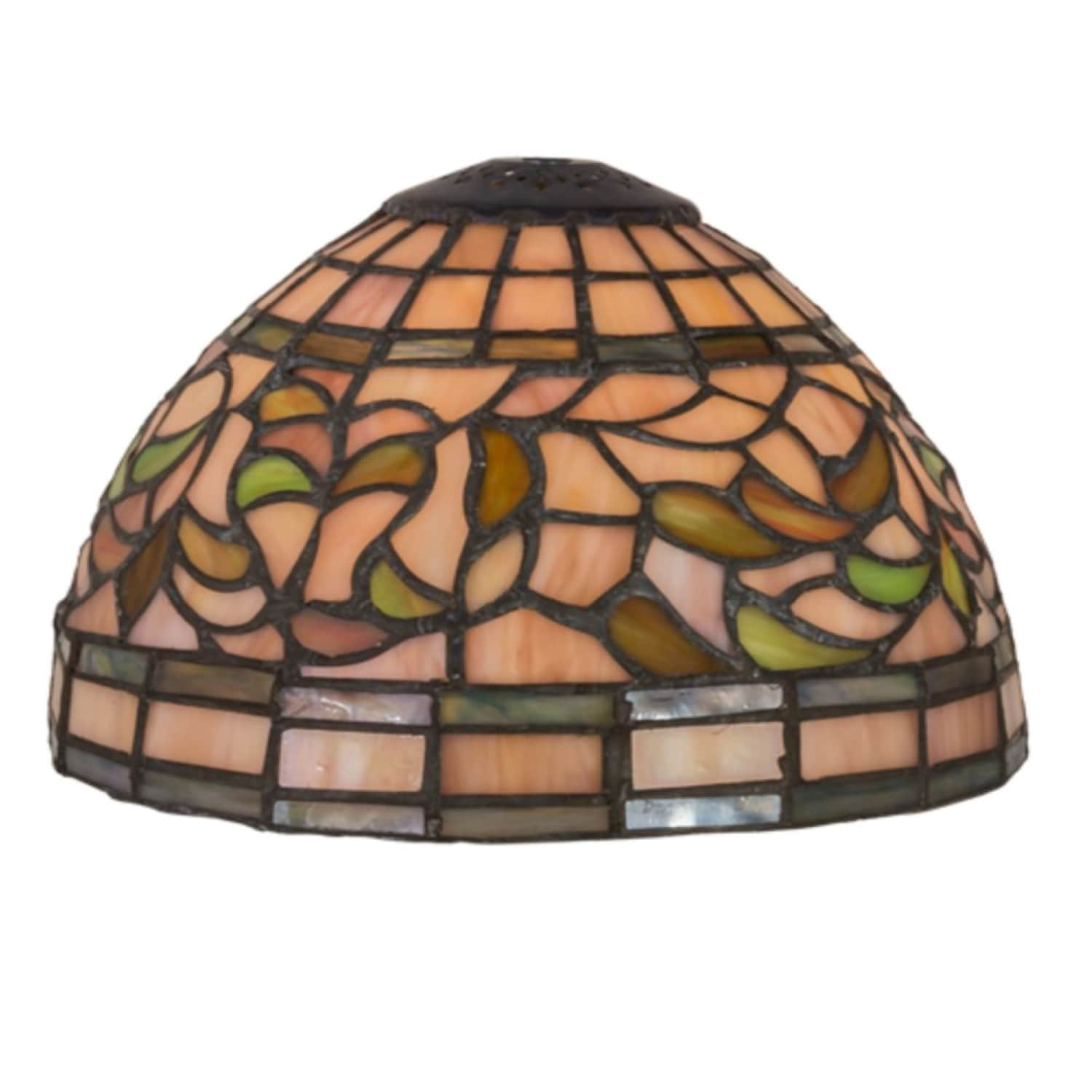 Meyda Tiffany Lighting 8 in. Turning Leaf Shade in the Lamp Shades ...