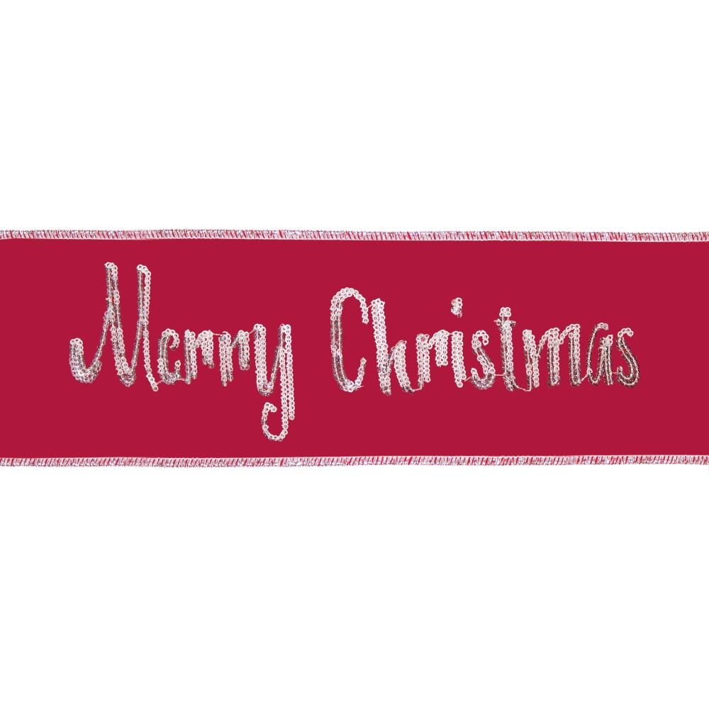 Melrose International 77192DS 2-Pack 15-ft L x 4-in W Red and White Ribbon
