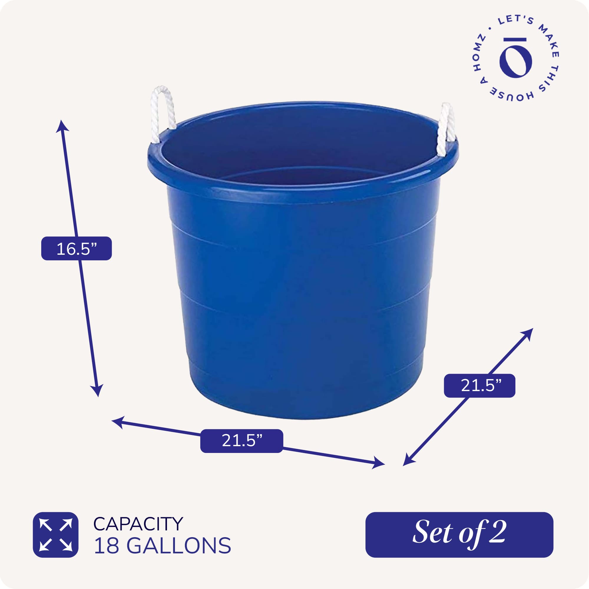 Homz Products 314605 Plastic-Storage-Totes - View #3