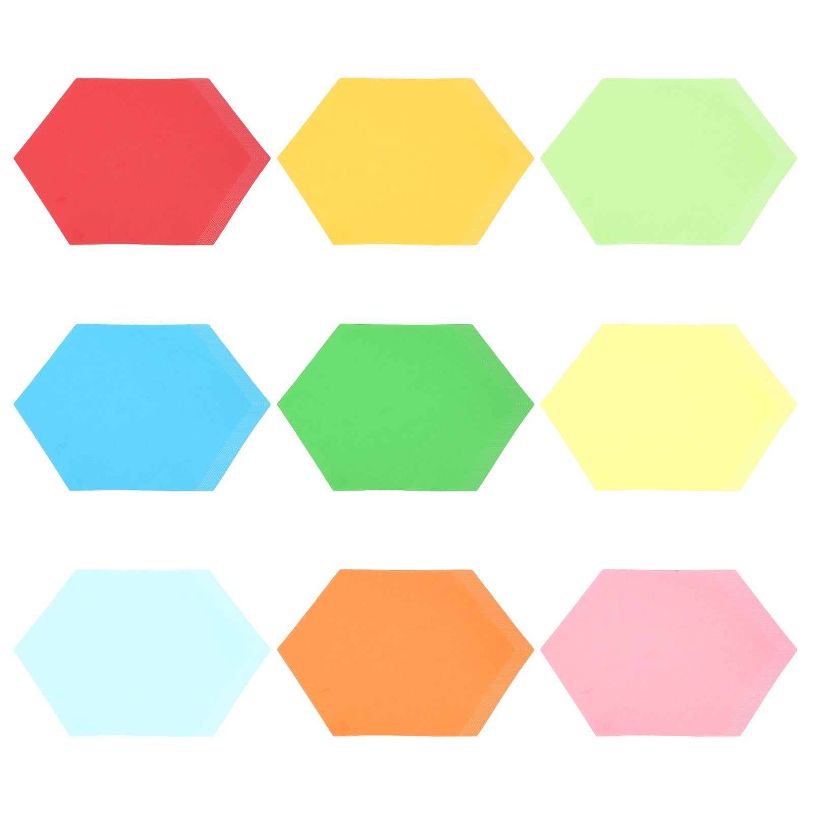 PATIKIL Bulletin Cutouts Paper 108pcs Hexagon Shaped Bulletin Board Paper Cut Outs Decorations for Classroom DIY Crafts Projects Party Supplies Multicolored