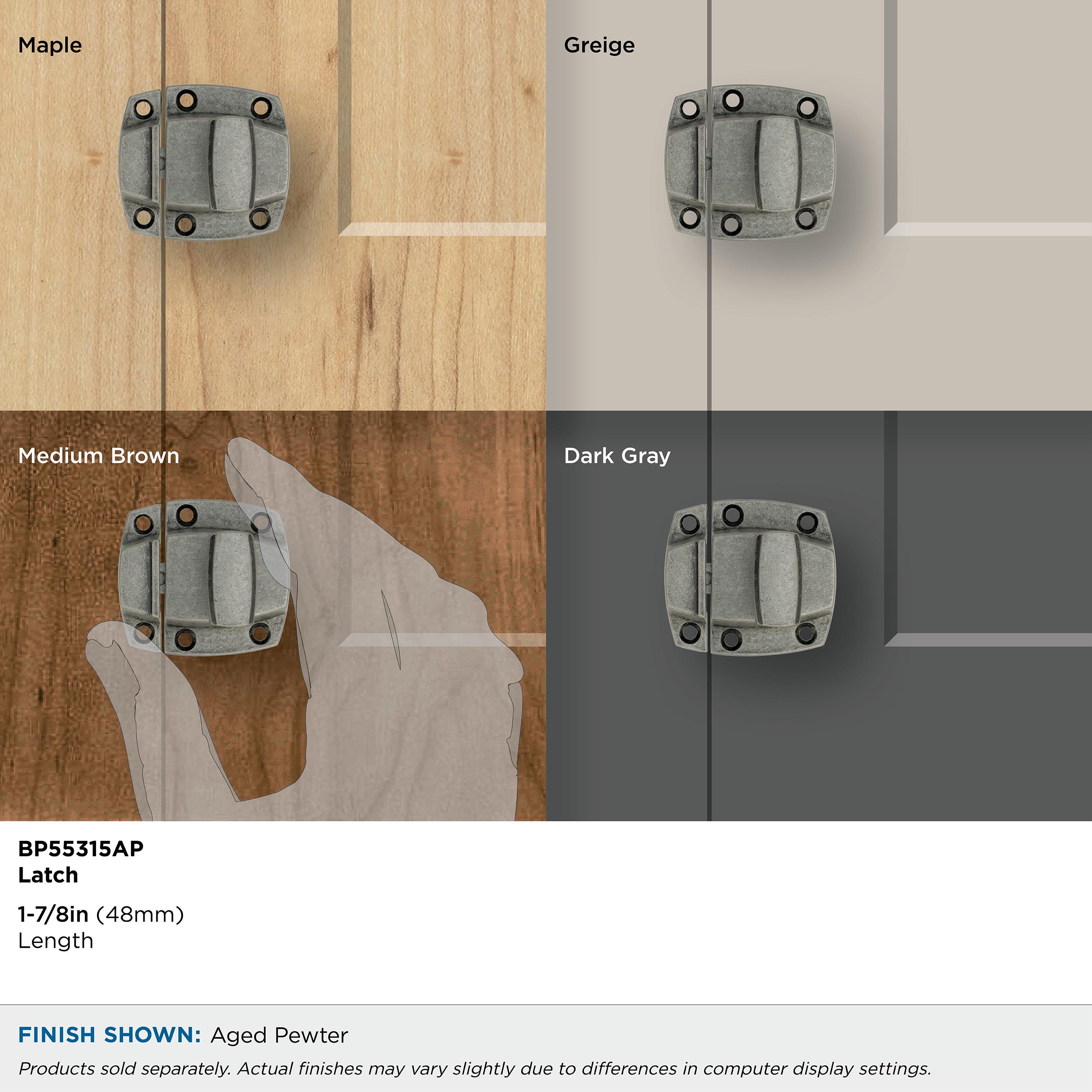 Aged Pewter Highland Ridge Cabinet Latch