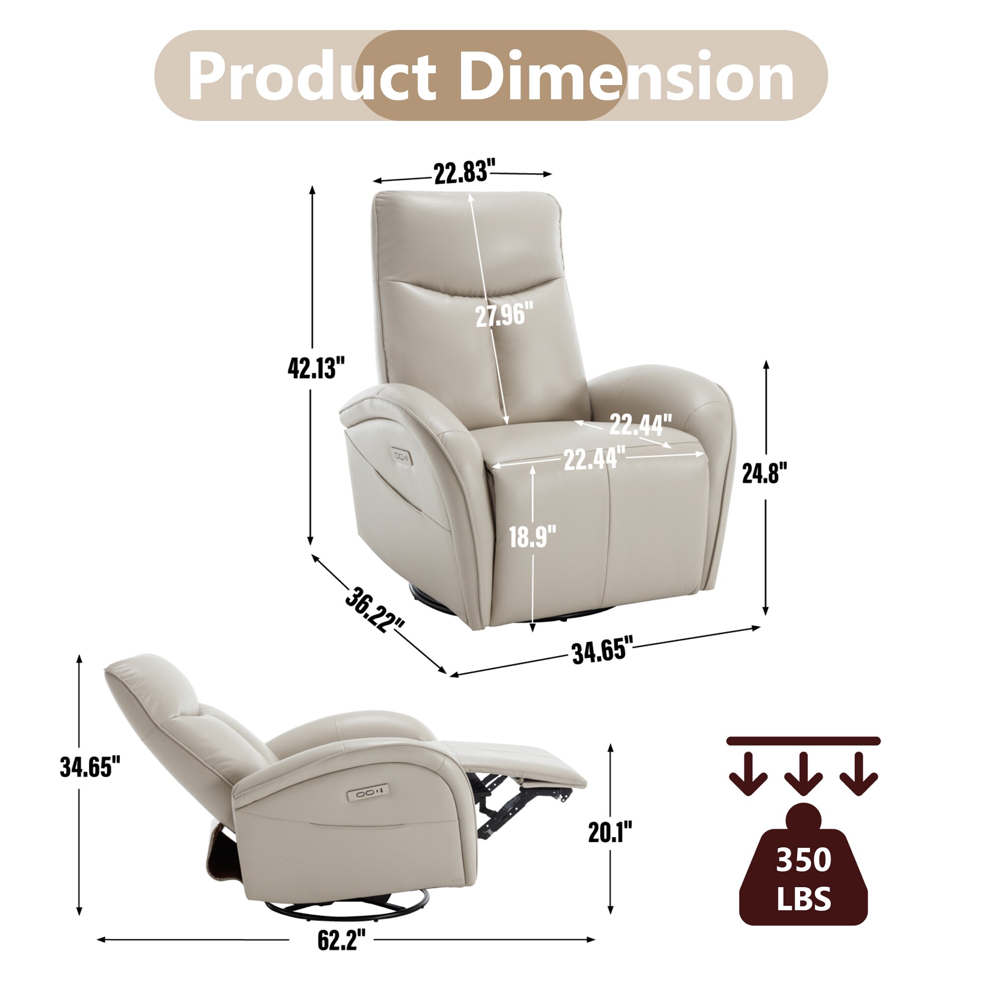 Boyel Living BL-CM807BE recliners - View #3