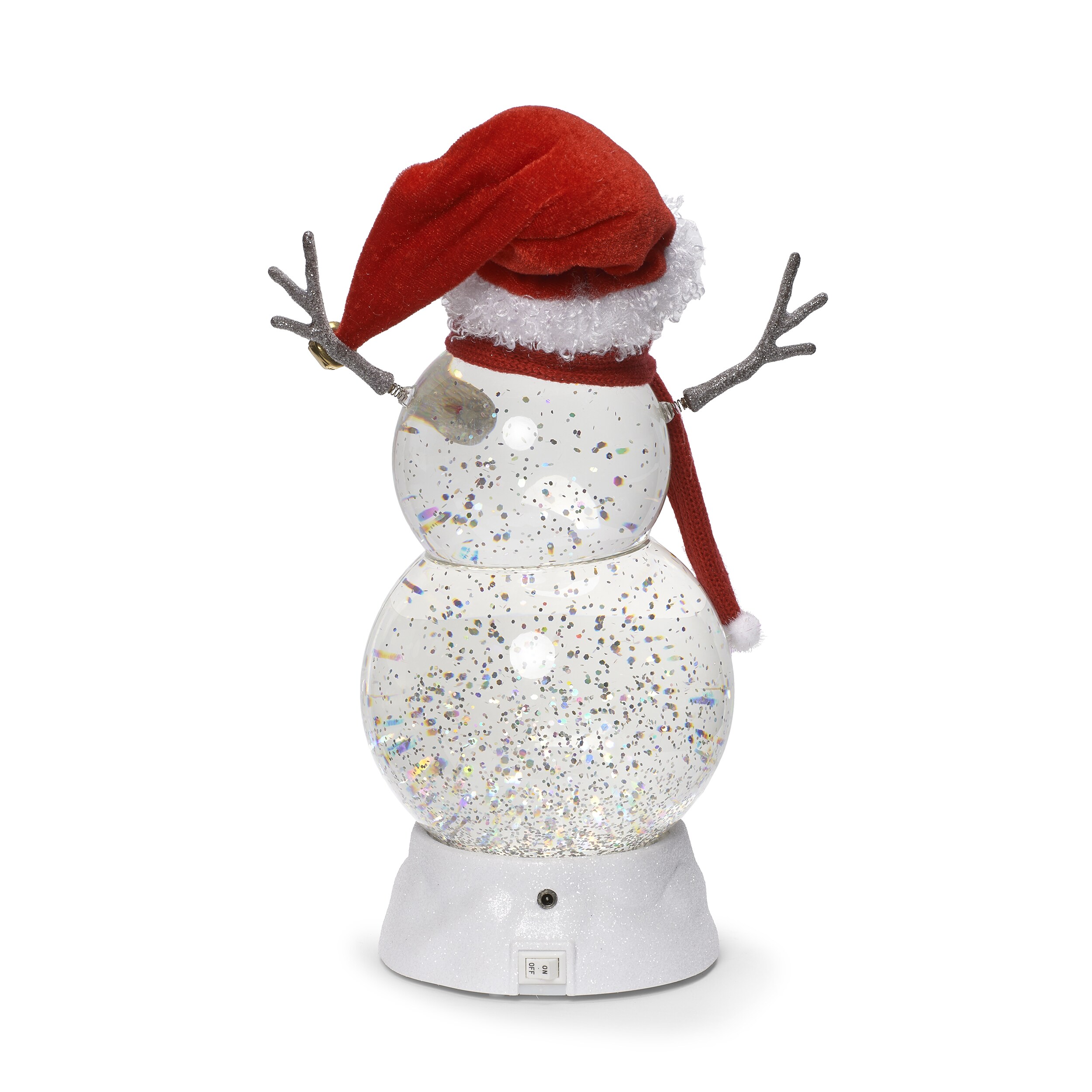 11.25" LED Lighted Snowman Christmas Snow Globe Centerpiece