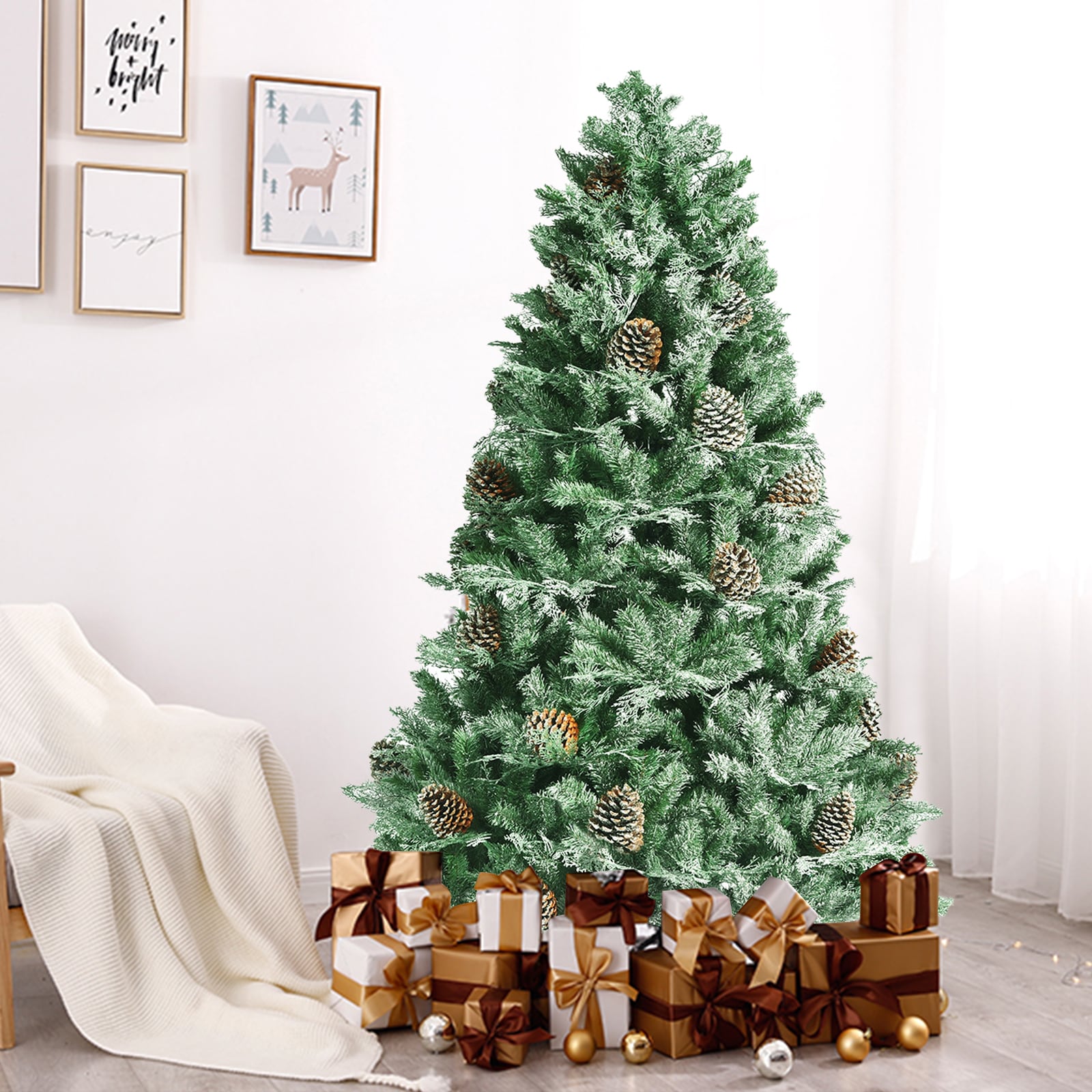 WELLFOR CM-HWY-23480 Artificial-Christmas-Trees - View #4