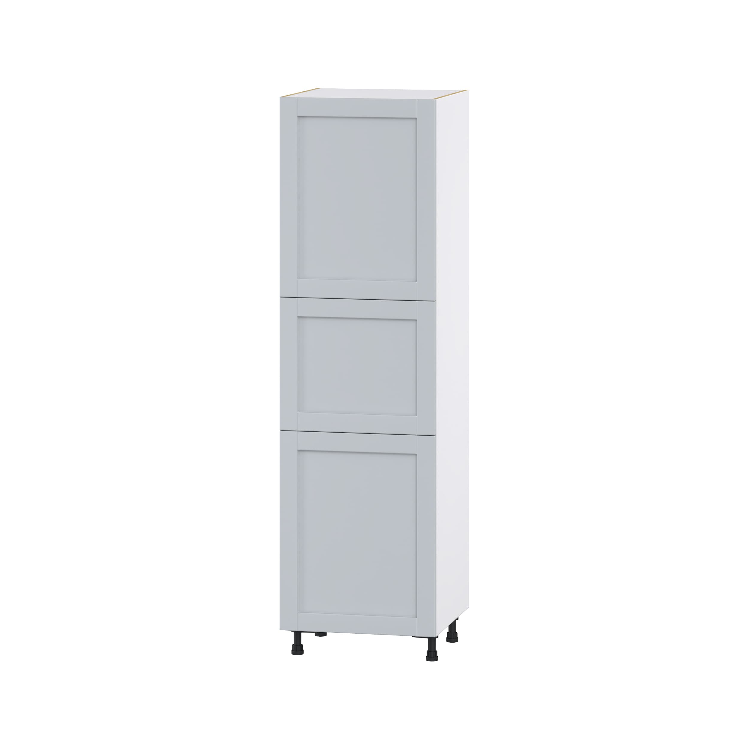 Hugo&Borg DST242484.5(L/R)-CH Charlesberg 24-in W x 84.5-in H x 24-in D Light Gray Pantry Fully assembled Cabinet (Flat Panel Shaker)