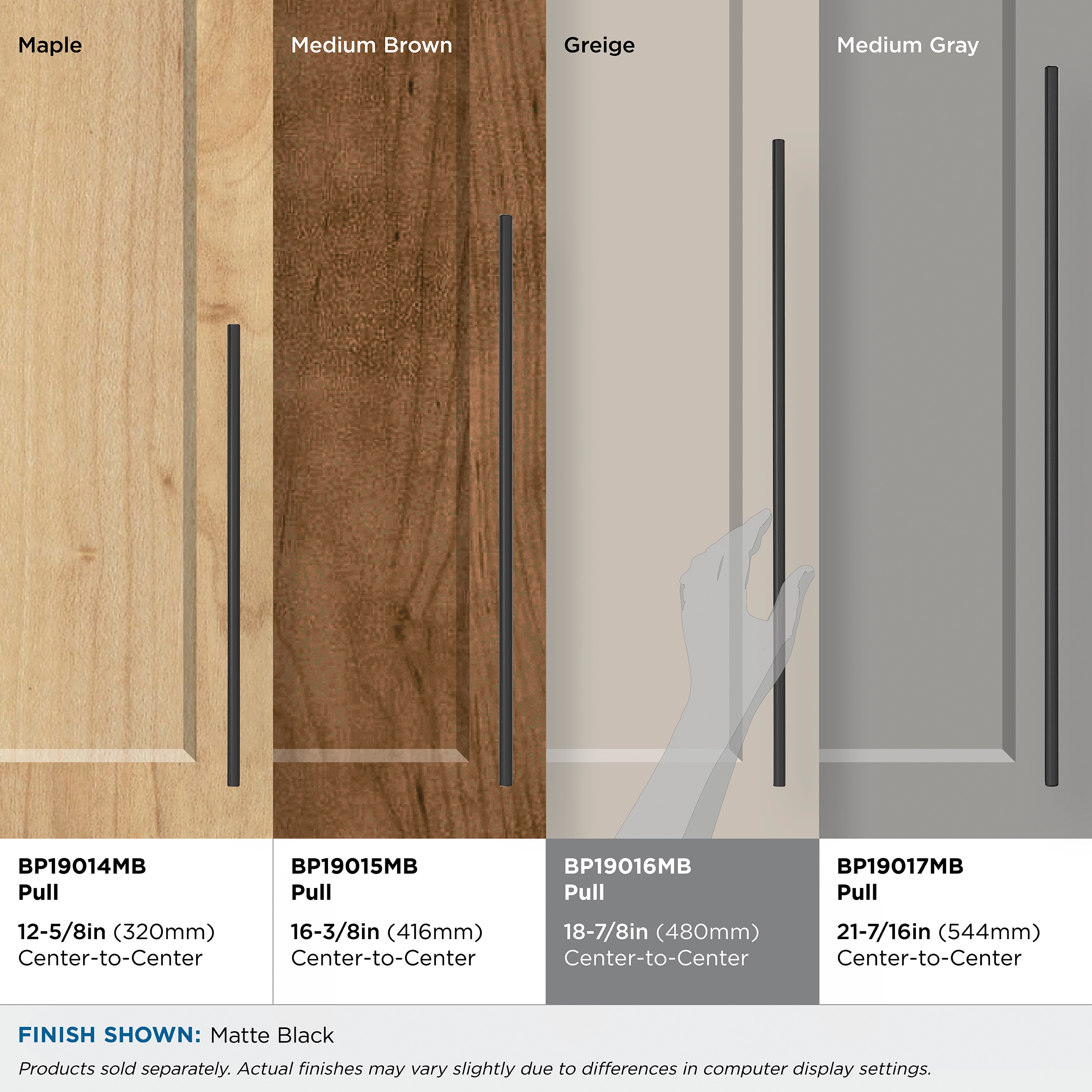 Amerock BP19016MB Cabinet-Pulls - View #3