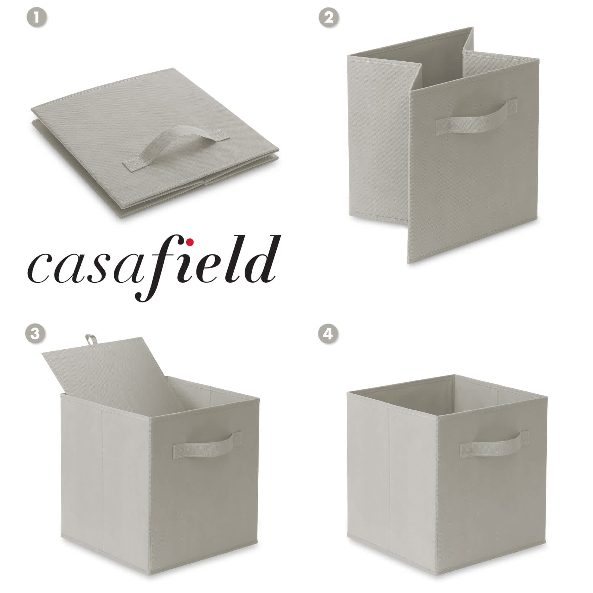 Casafield HOM-STO-6CC-LTGRY Laminate-Storage-Cubes - View #6