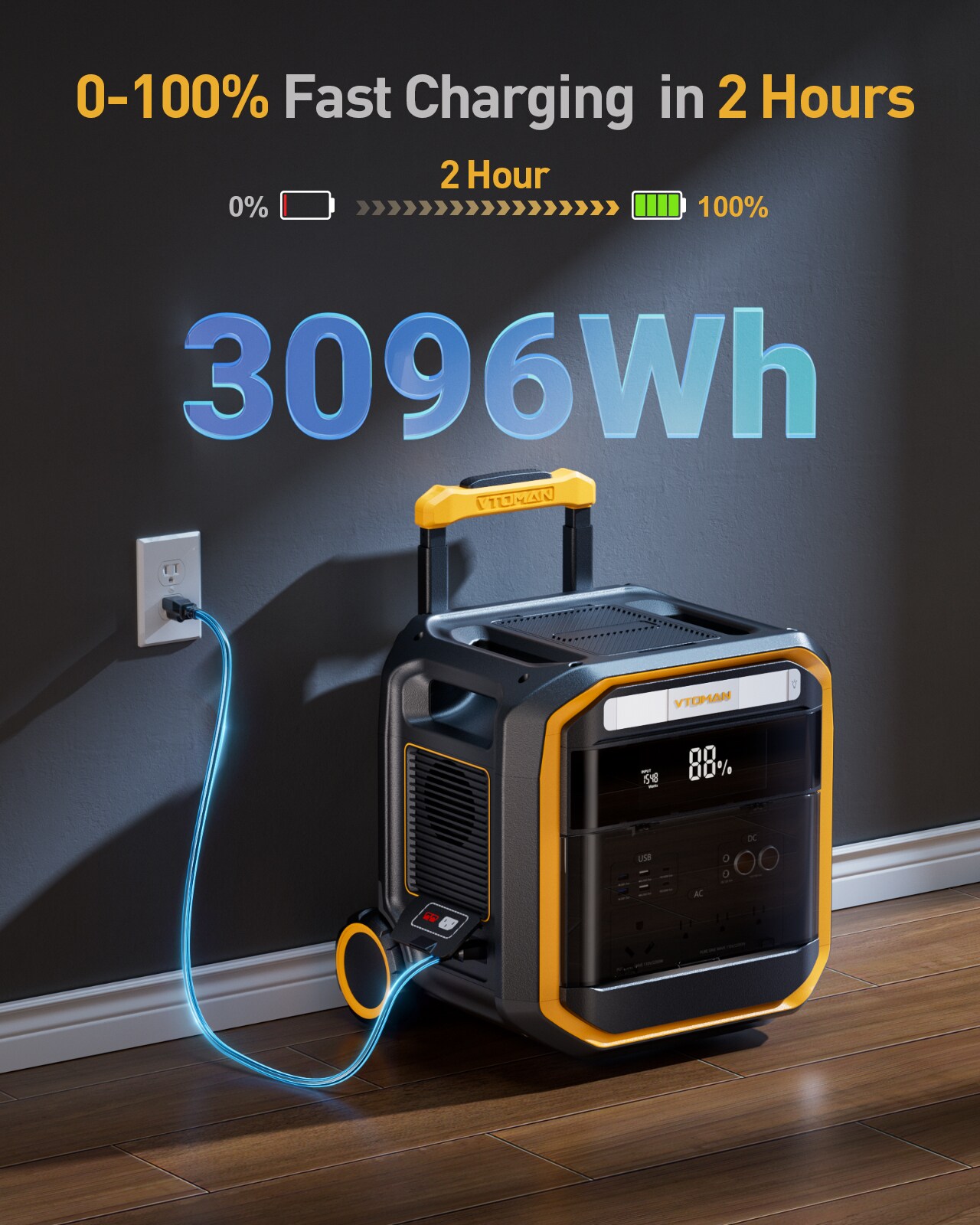 VTOMAN FLASHSPEED PRO 3600 Solar-Generators - View #3