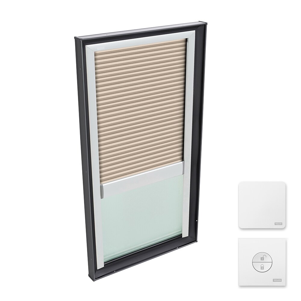 VELUX FCM 3046 205CS01XW 30.5-in x 46.5-in Fixed Curb Mount Skylight with Tempered Low-e Argon Glass and Light-blocking Blinds Included