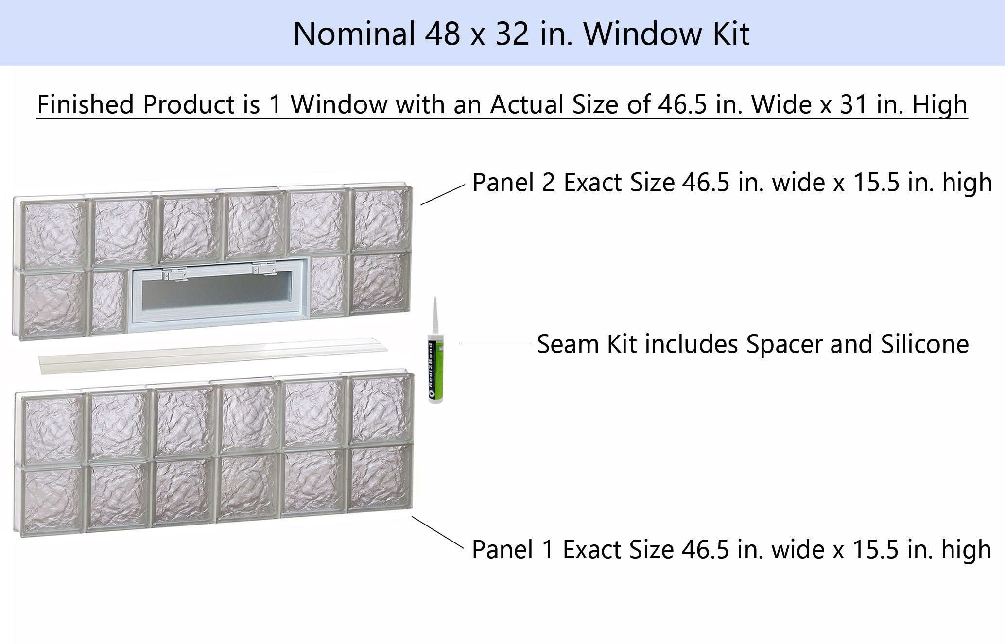 REDI2SET V4832IS Glass-Block-Windows - View #2