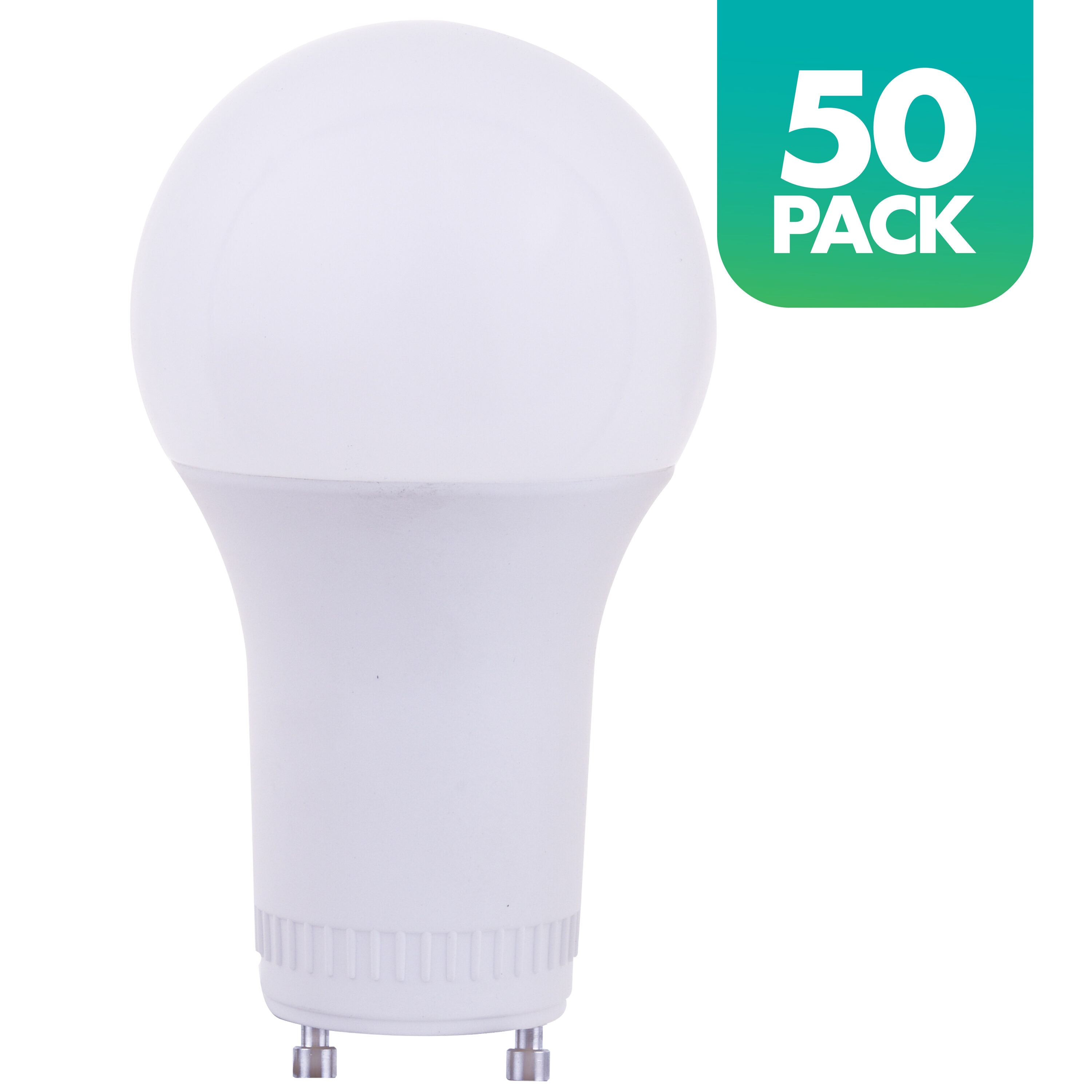 Simply Conserve L12A19DGU2440K 75-Watt EQ Cool White A19 with GU24 Base 75 -Watt EQ A19 Cool white GU24 pin base Dimmable LED General purpose Light Bulb 50 -Pack