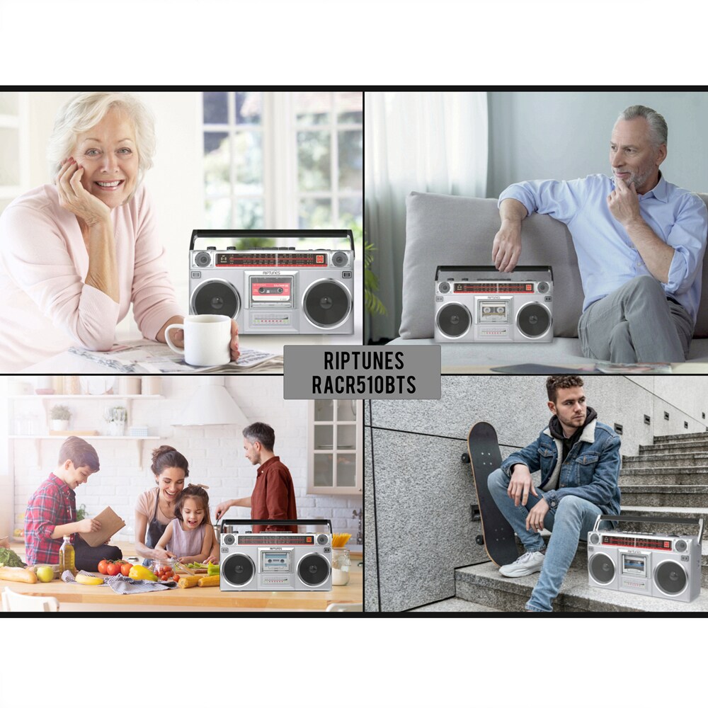 Riptunes WRACR510BTK697 Boomboxes-Radios - View #7