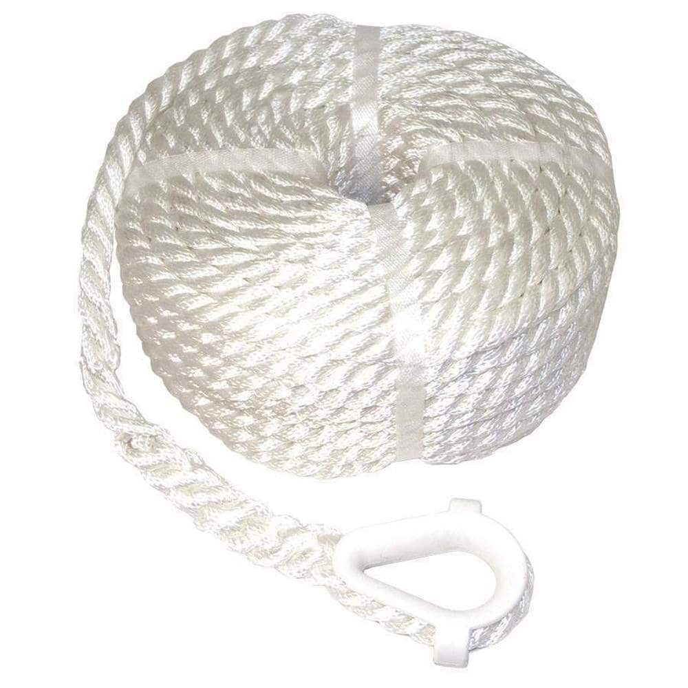 T-H Marine 3/8-in dia x 100-ft L Nylon Anchor Line in the Boat Ropes  department at