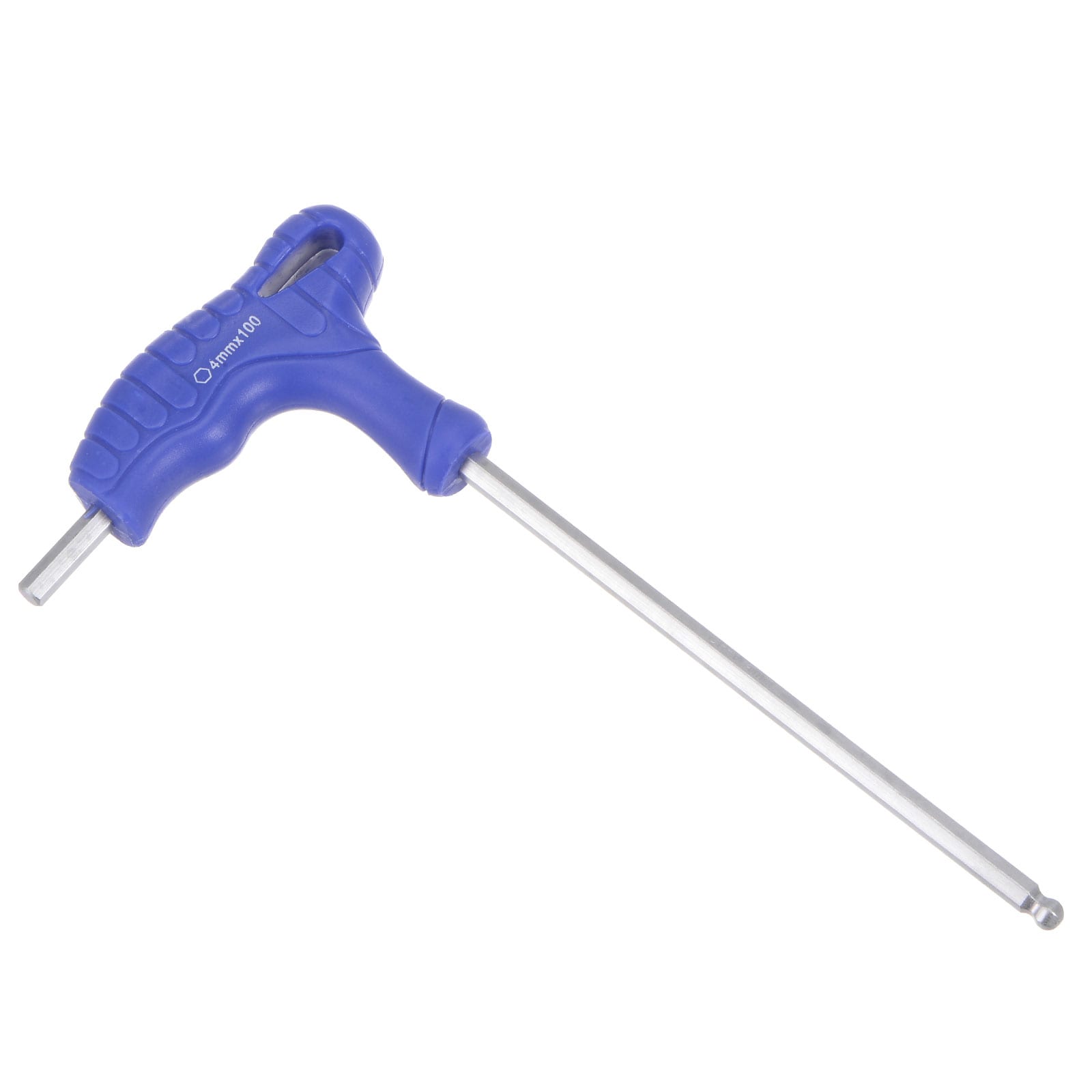 Unique Bargains 4mm Ball End Hex Key T-Handle Wrench Spanner Metric CR-V Steel #S26051300UX4743