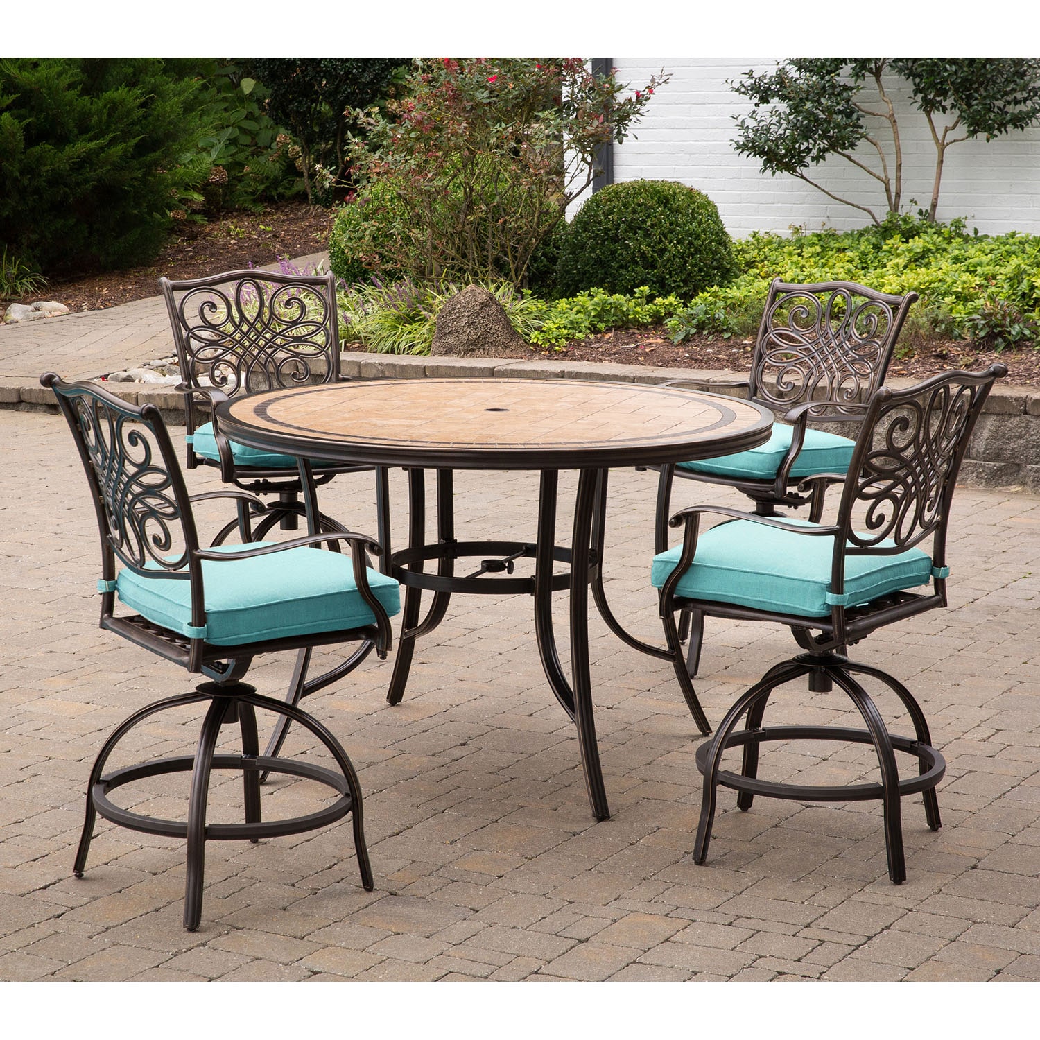 Hanover MONDN5PCBR-C-BLU Patio-Dining-Sets - View #4