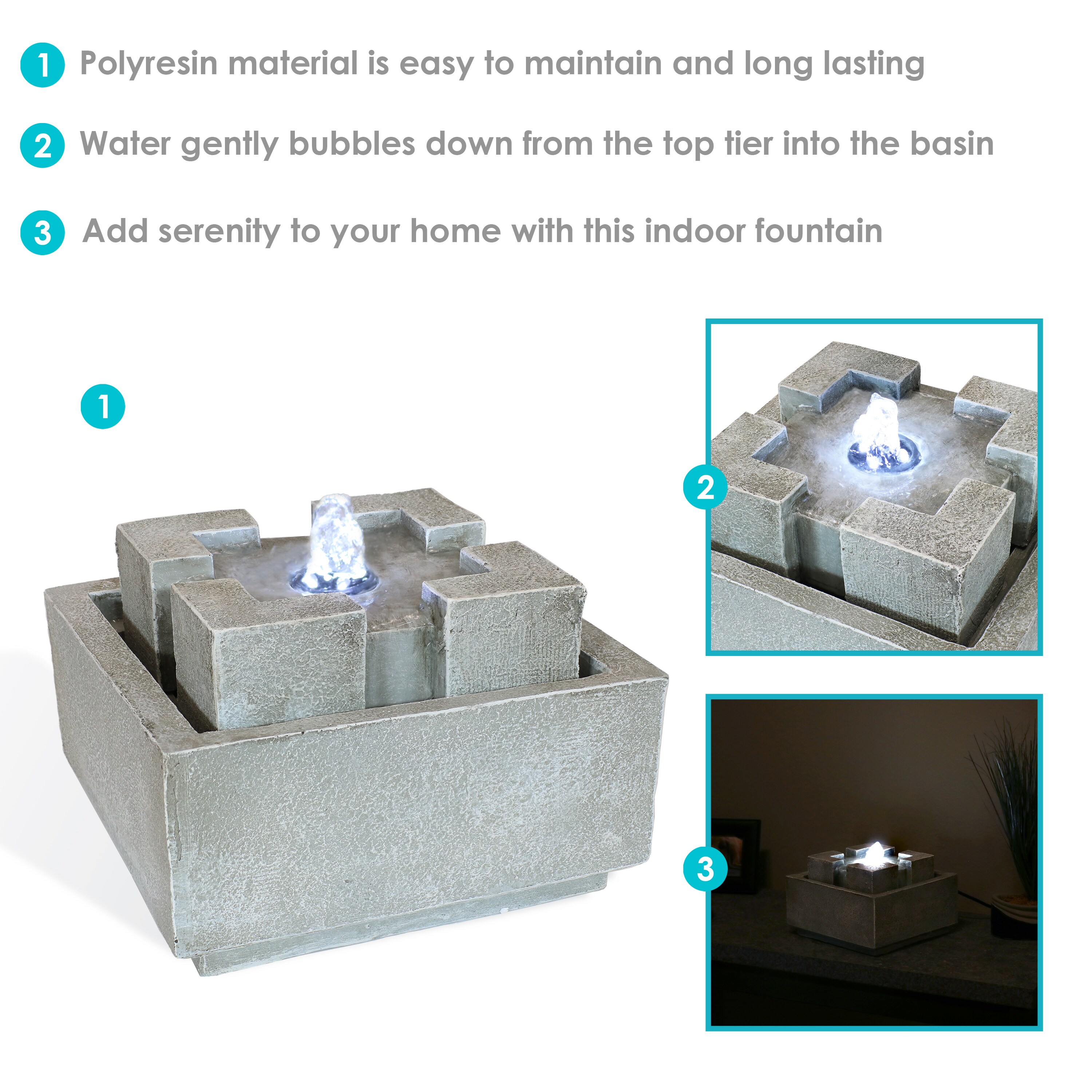 Sunnydaze Decor LZH-185 Indoor-Fountains - View #7