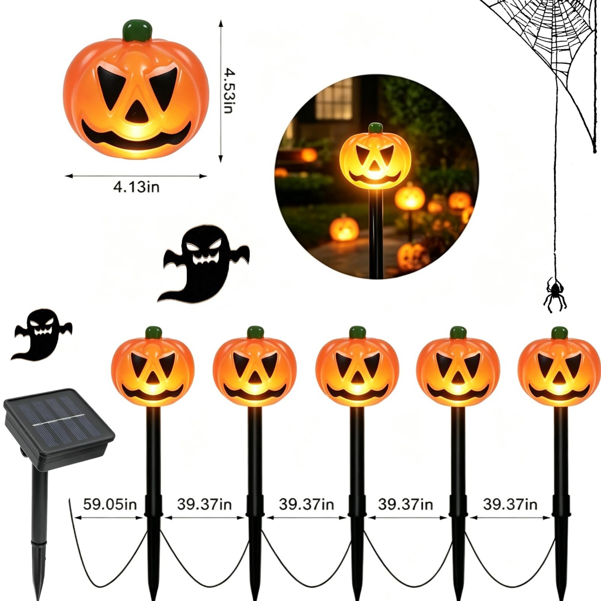 Numhew NHDREW532812 Halloween-String-Lights - View #5