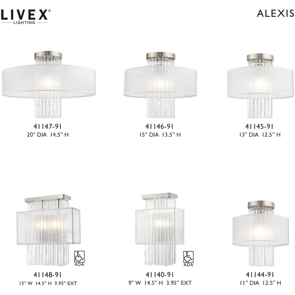 Livex Lighting 41146-91 flushmounts - View #2