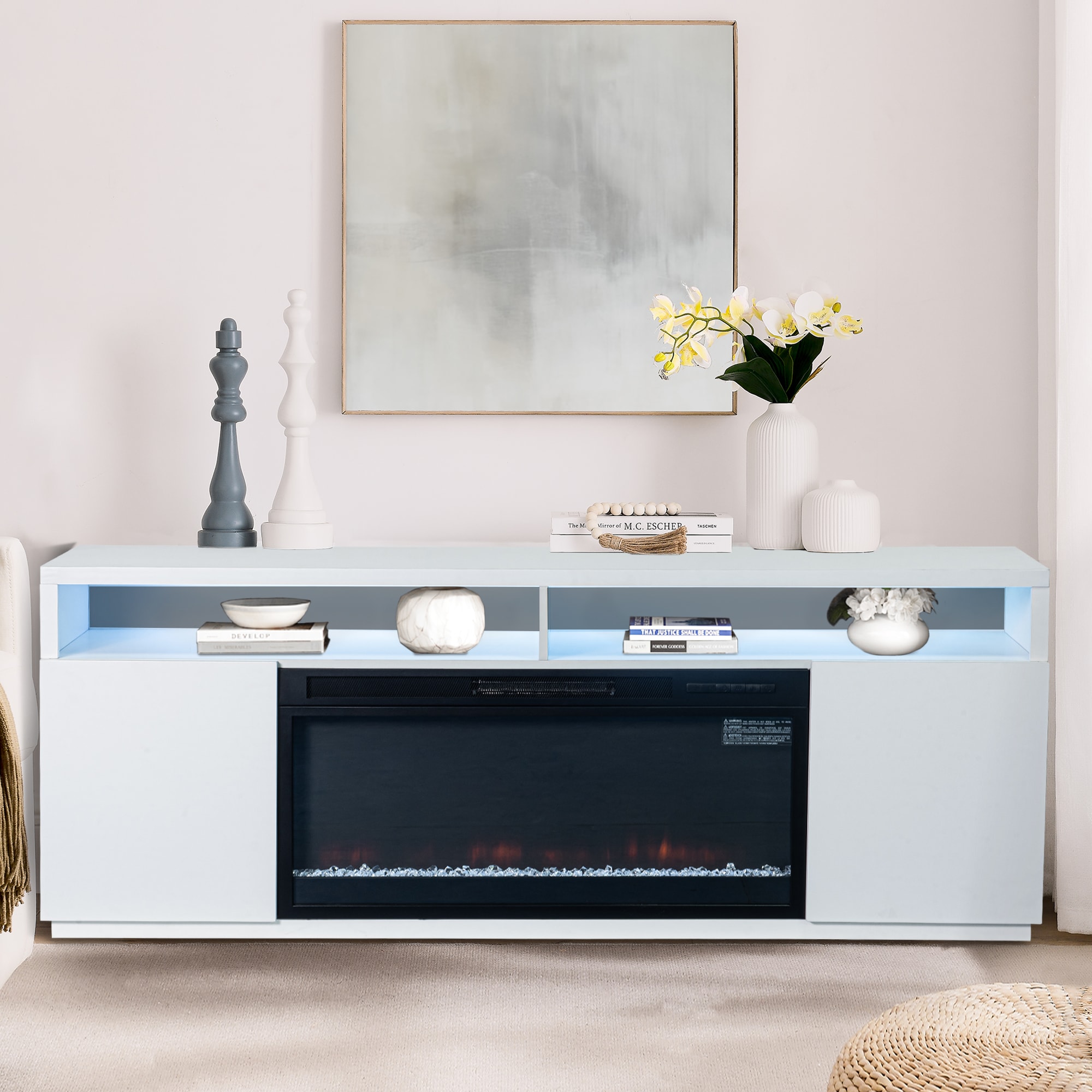 IHOMEadore BBJ01061-68-36-WH Electric-Fireplaces - View #10