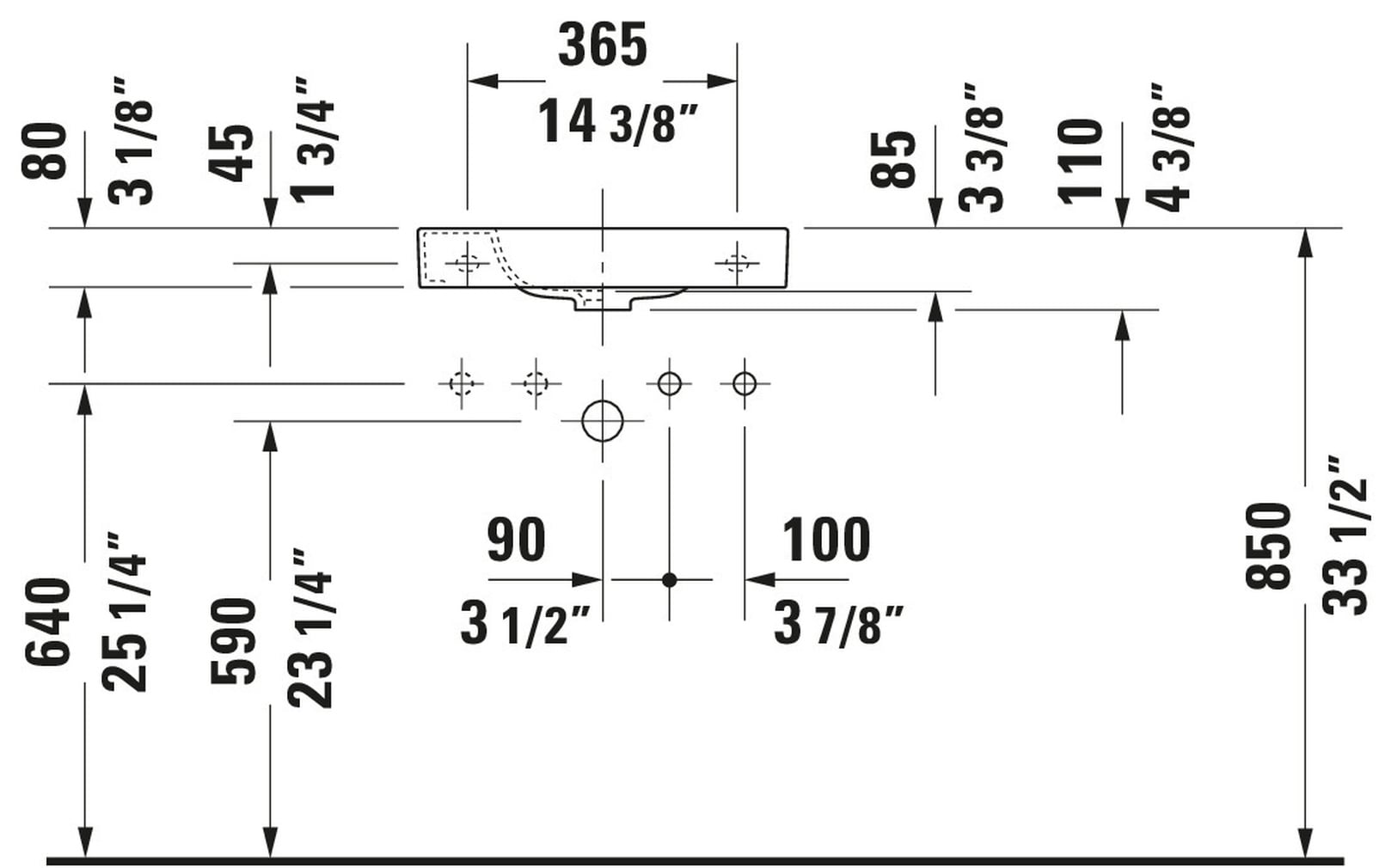 Duravit 0711500009 Bath-Sink - View #4