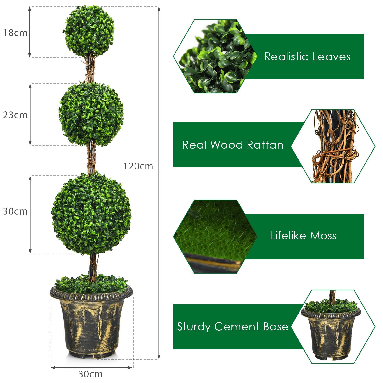  72HW67 Artificial-Plants-Trees - View #3