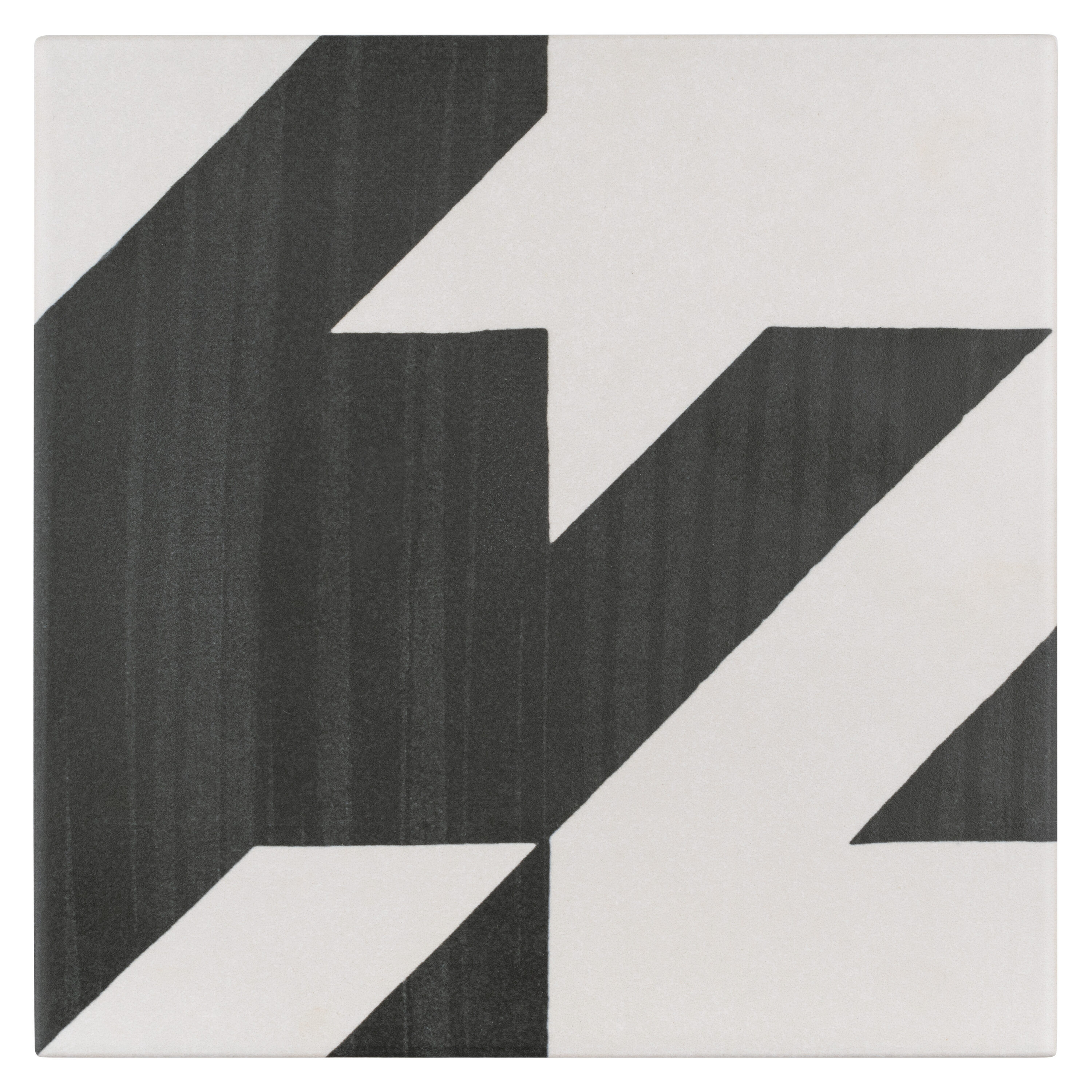 Affinity Tile FEQ8CBTW Caprice Tweed Black and White 8-in x 8-in Matte Porcelain Patterned Standard Floor and Wall Tile ( 11.25-sq ft Carton