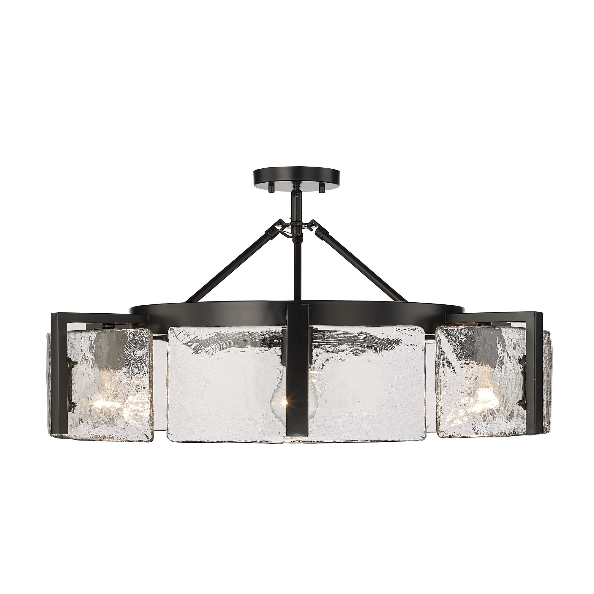 Golden Lighting 3164-6SF BLK-HWG flushmounts - View #2
