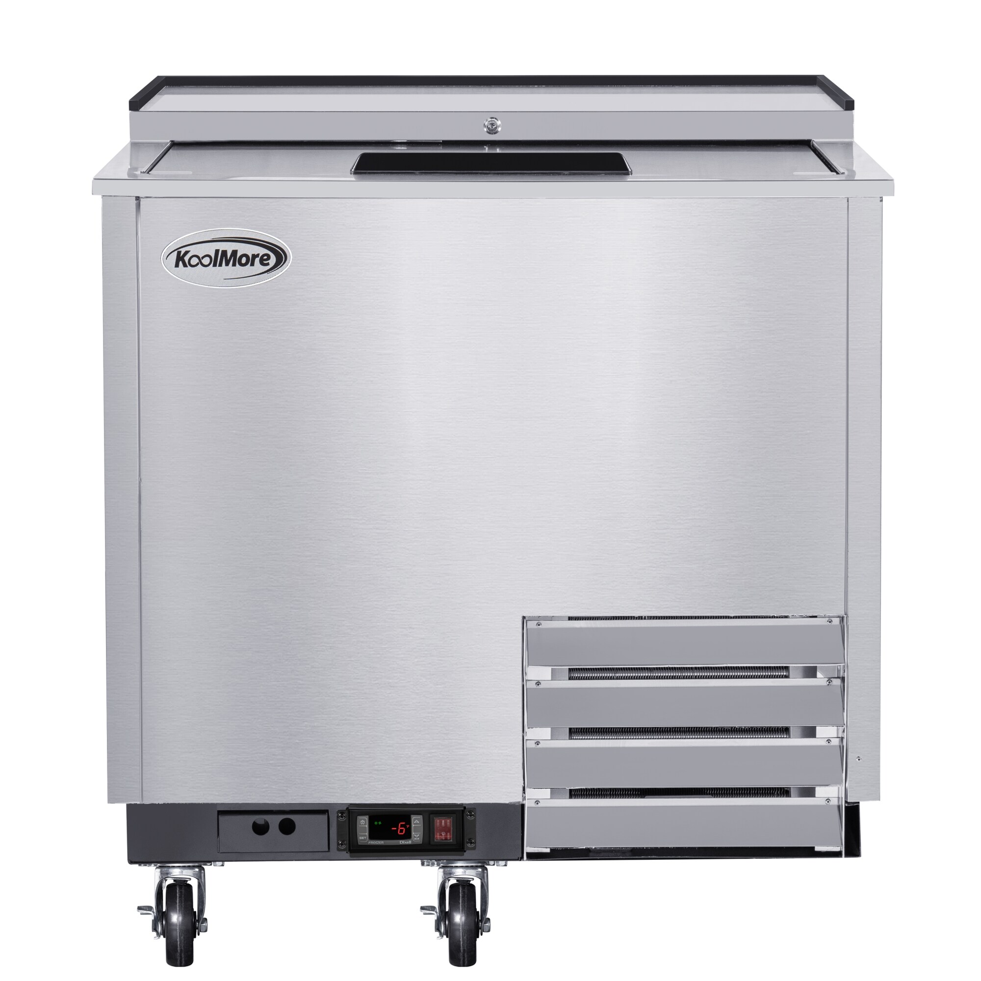 9.2-cu ft Undercounter Frost-free Commercial Freezer in Stainless Steel | - KoolMore LOW-KM-GF36-SS