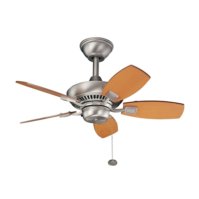 Kichler Canfield 30 In Brushed Nickel, 30 Inch Outdoor Ceiling Fans