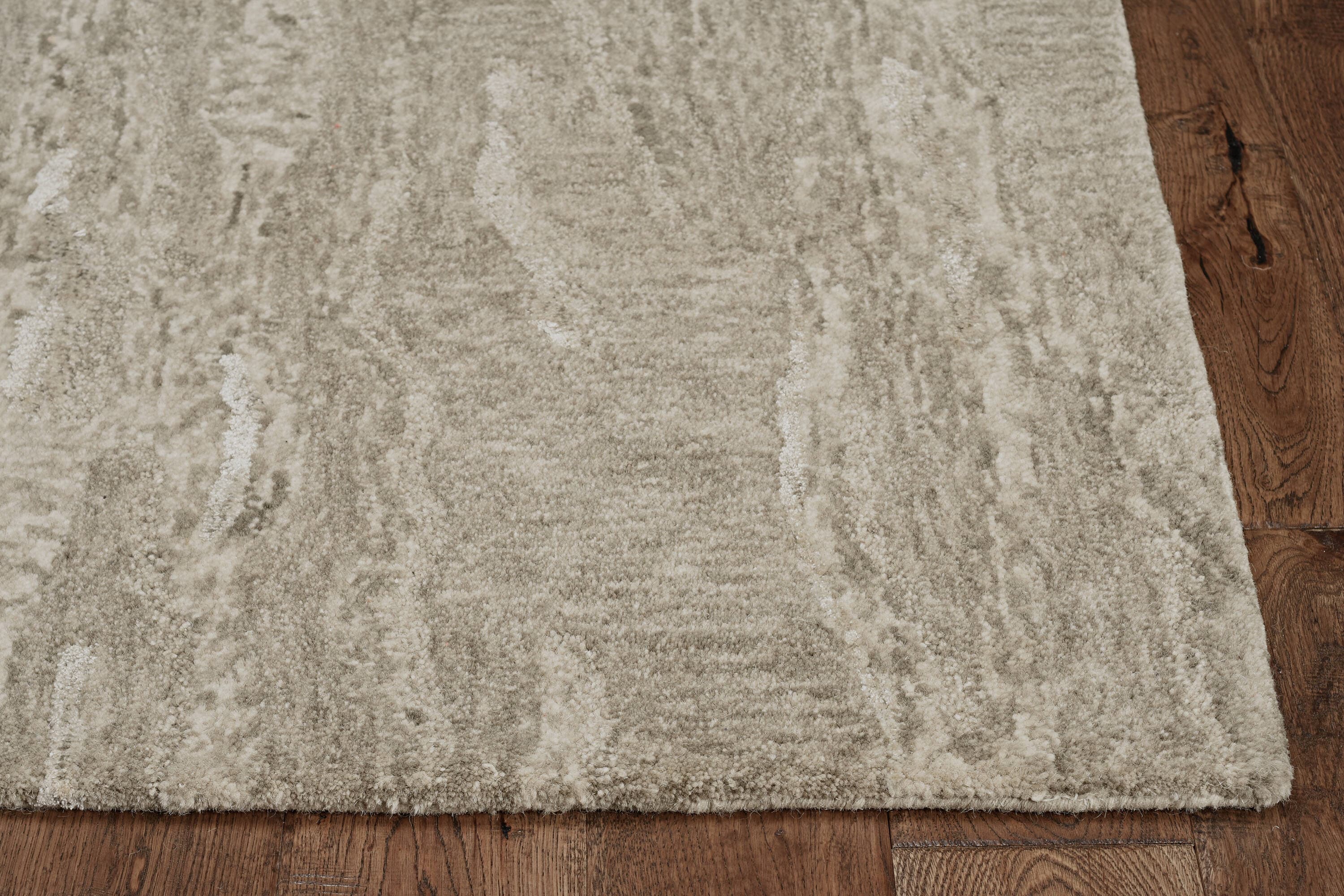 KAS Rugs Serenity 3 X 5 (ft) Wool Seafoam Indoor Geode Mid-century ...