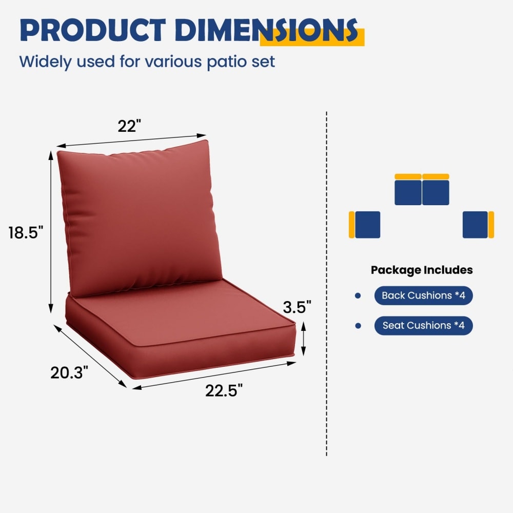 UDPATIO 736084605212 Patio-Furniture-Cushions - View #2