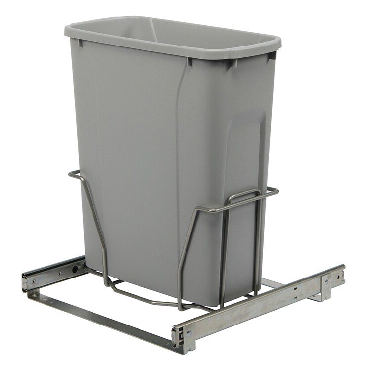Knape & Vogt Cabinet Soft Close Pull Out Trash Can 19.19-in 14.81-in