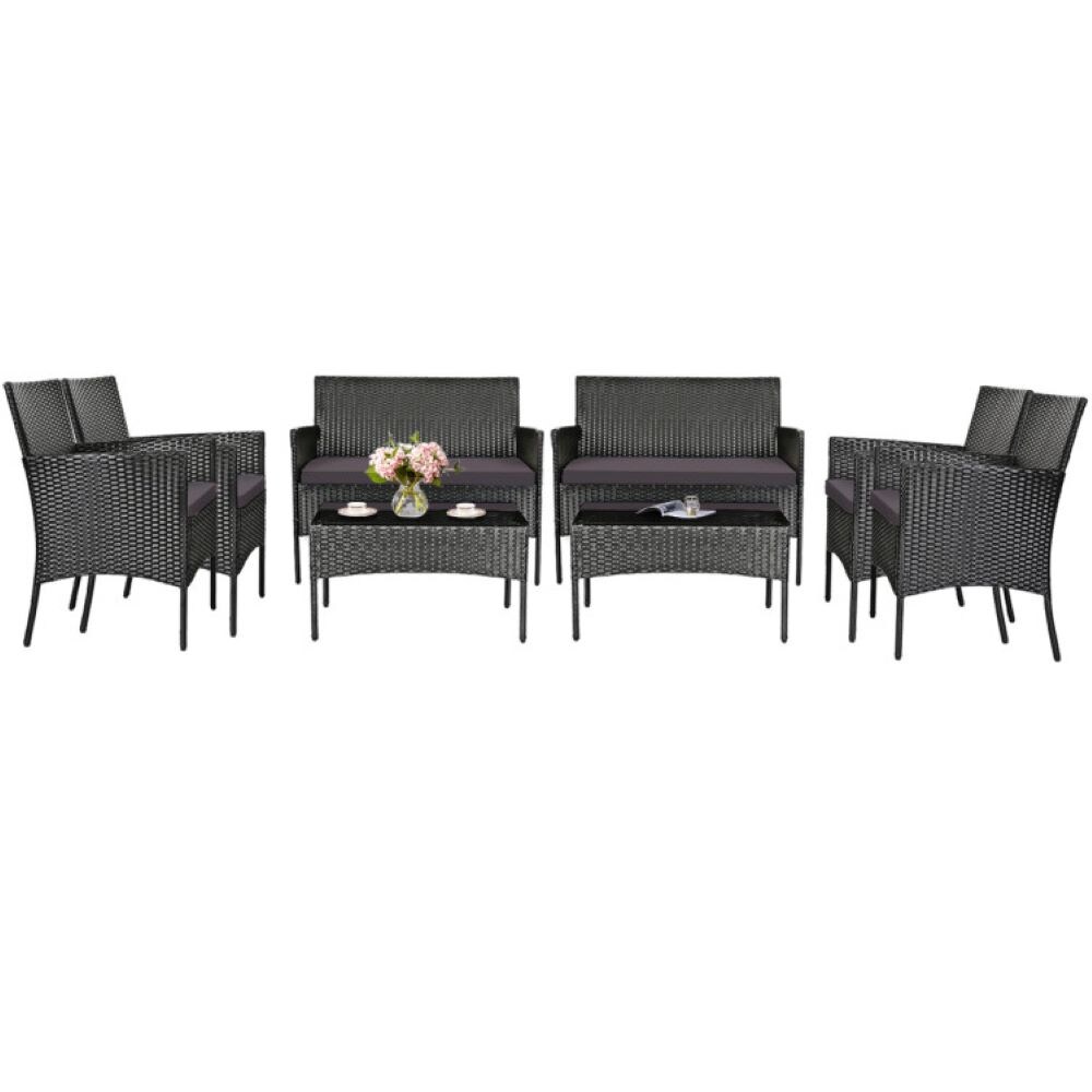 Forclover HYFC-5357WH-GR Patio-Conversation-Sets - View #13