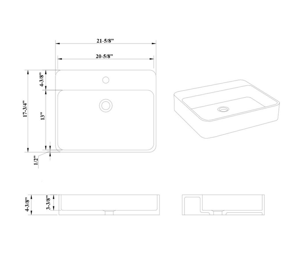 Kingsman Hardware KR2118 Bath-Sink - View #3