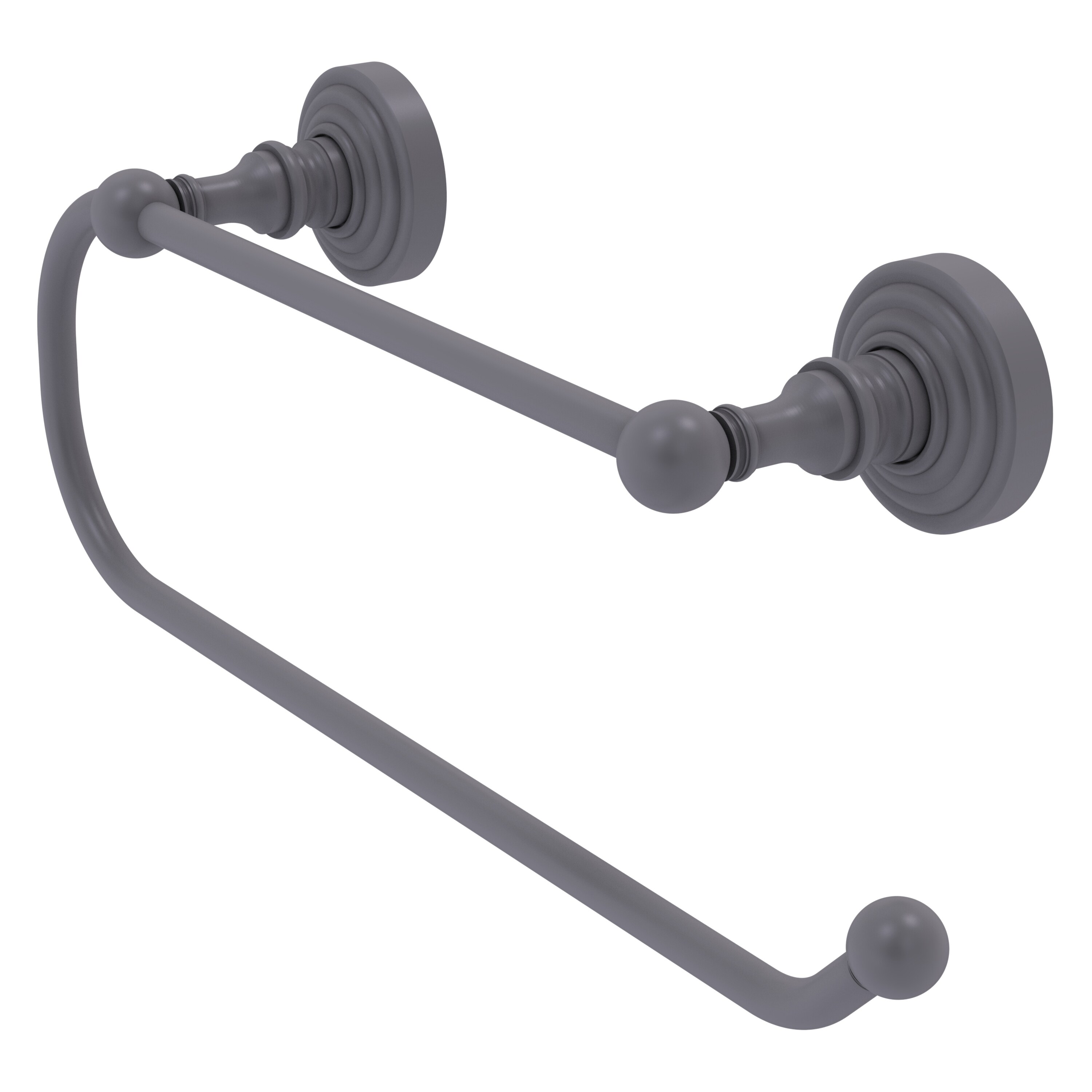 Allied Brass Matte Gray Metal Wall-mount Paper Towel Holder at Lowes.com